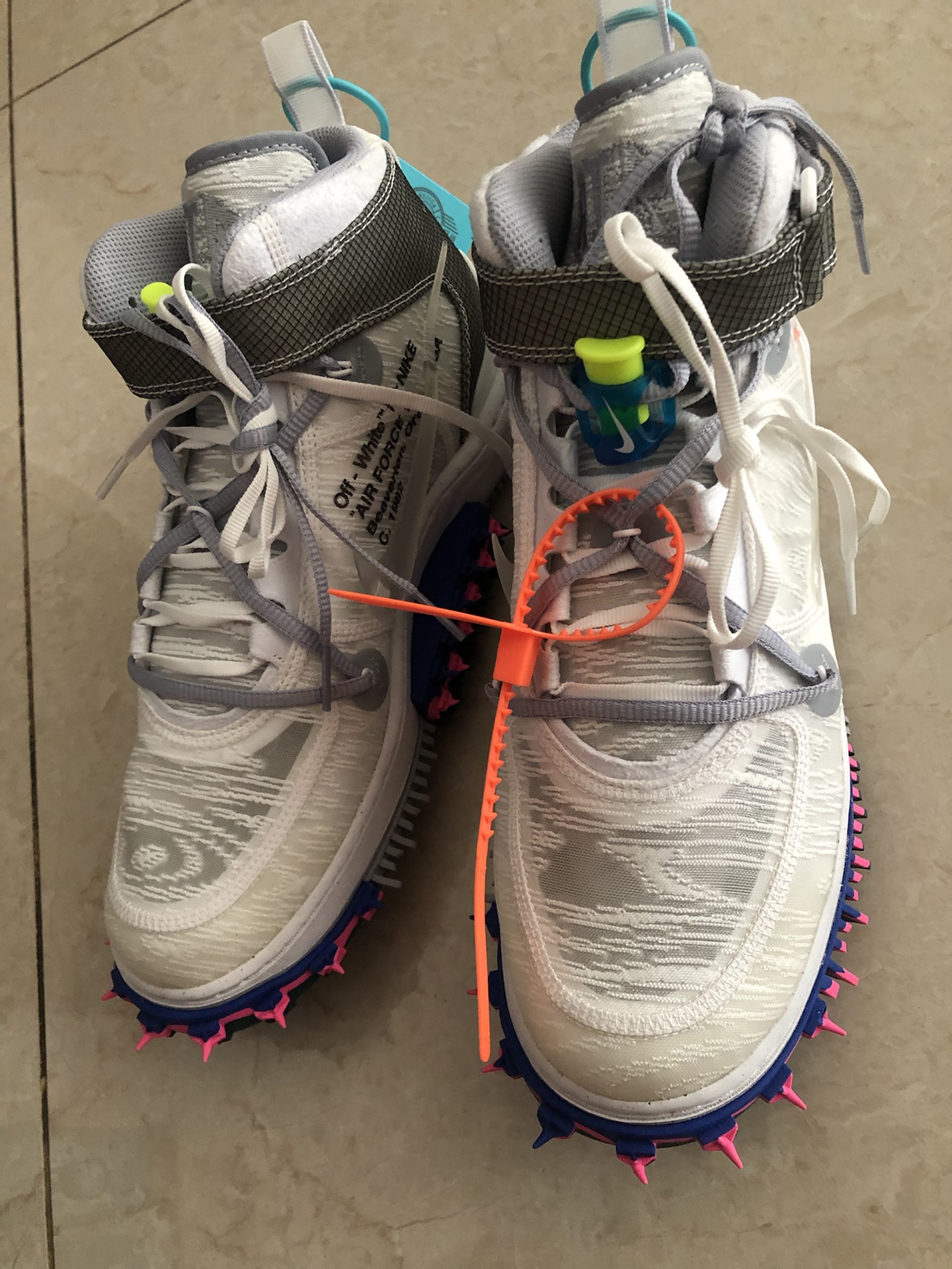 custom review-Off Белый x Nike Air FORCE 1 SP MID Топ Скейтборд Кроссовки Унисекс Белый