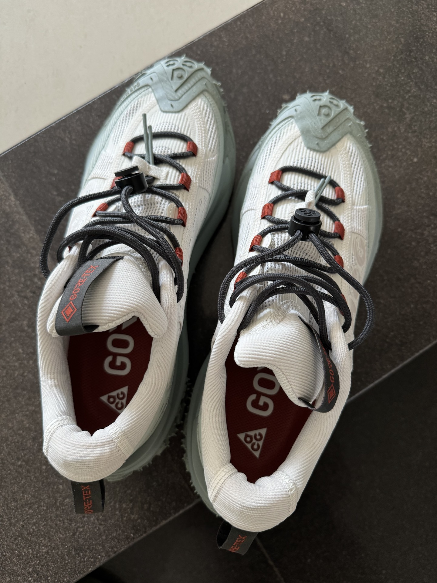 custom review-Nike ACG Mountain Fly Low Топ Уличная обувь Унисекс Белый Синий