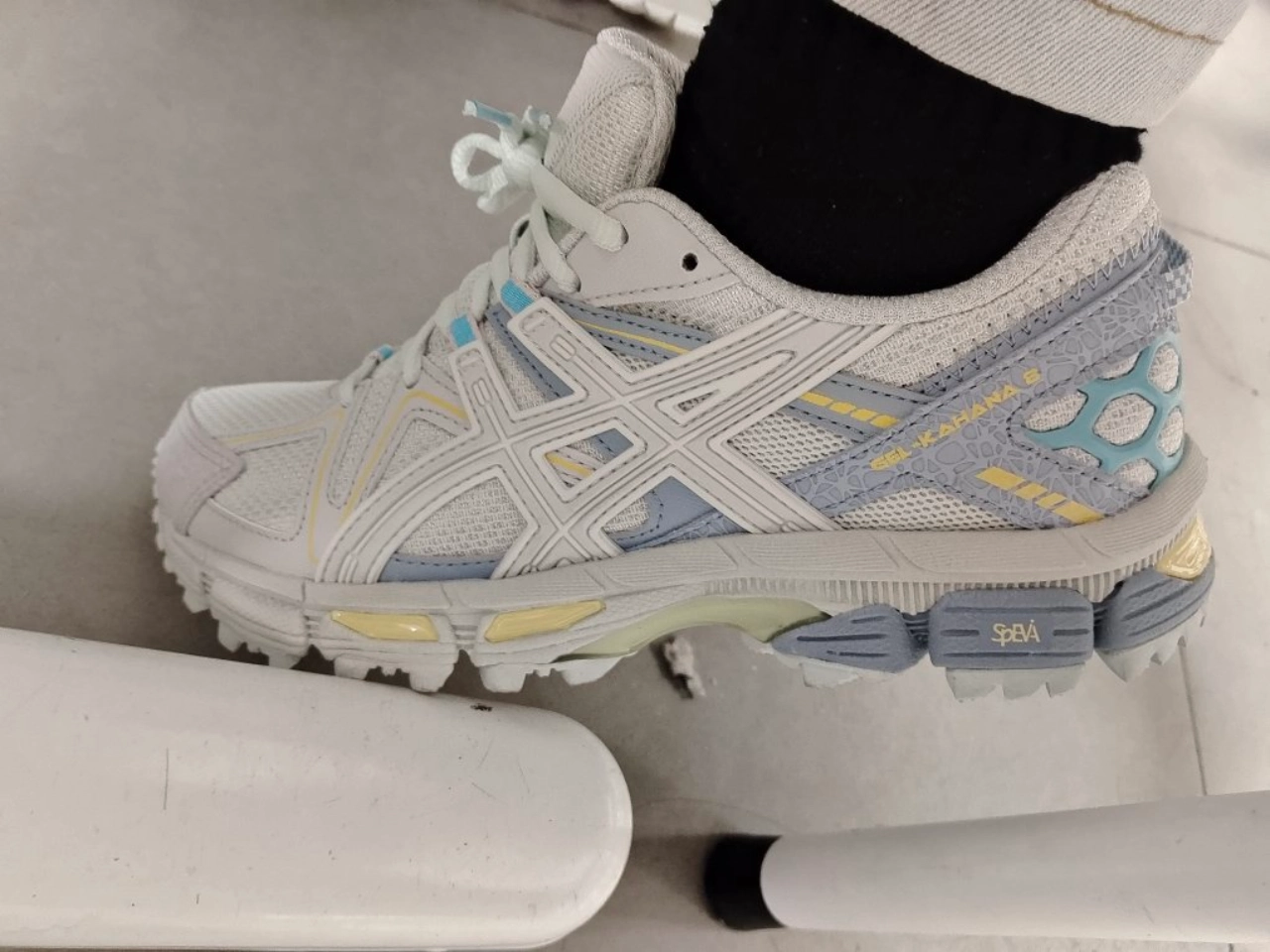 custom review-Asics Gel Kahana 8 Текстиль Синтетическая кожа Низкий топ Марафон Беговые кроссовки Женские Розовый Синий