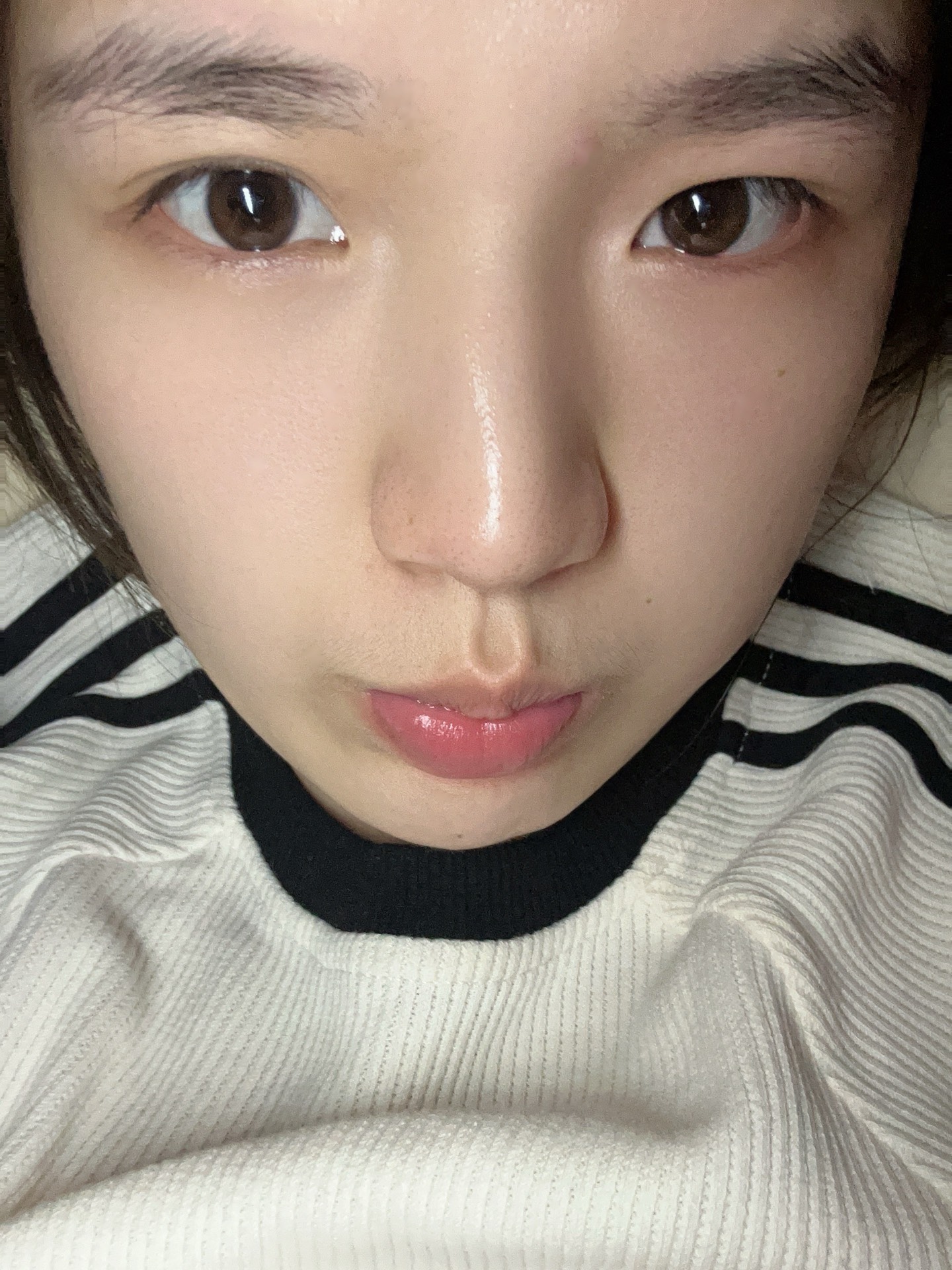 女大学生的素颜状态!