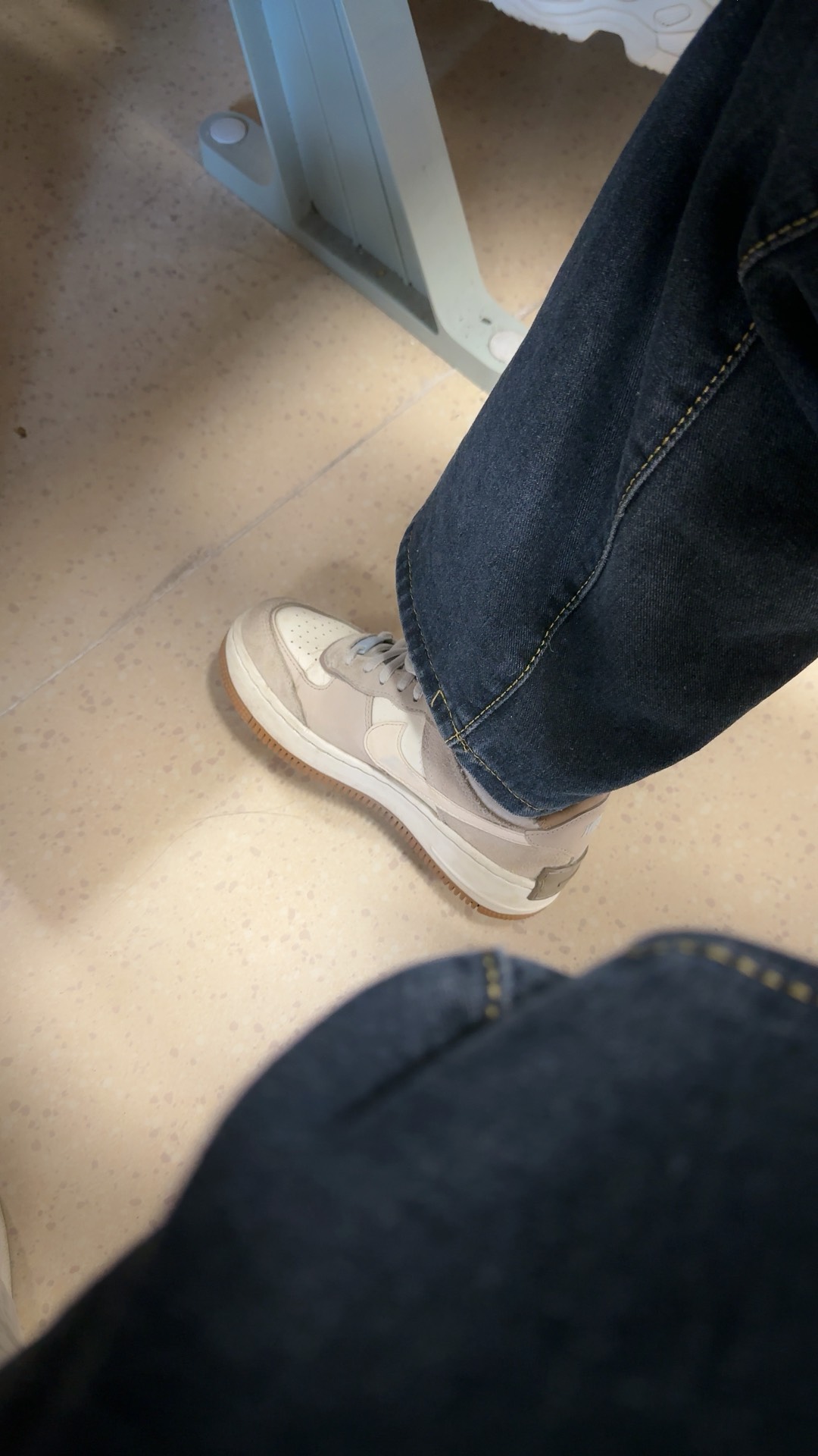 custom review-Nike Air Force 1 Shadow Low Топ Скейтборд Кроссовки Женские Белые Серые Фиолетовые