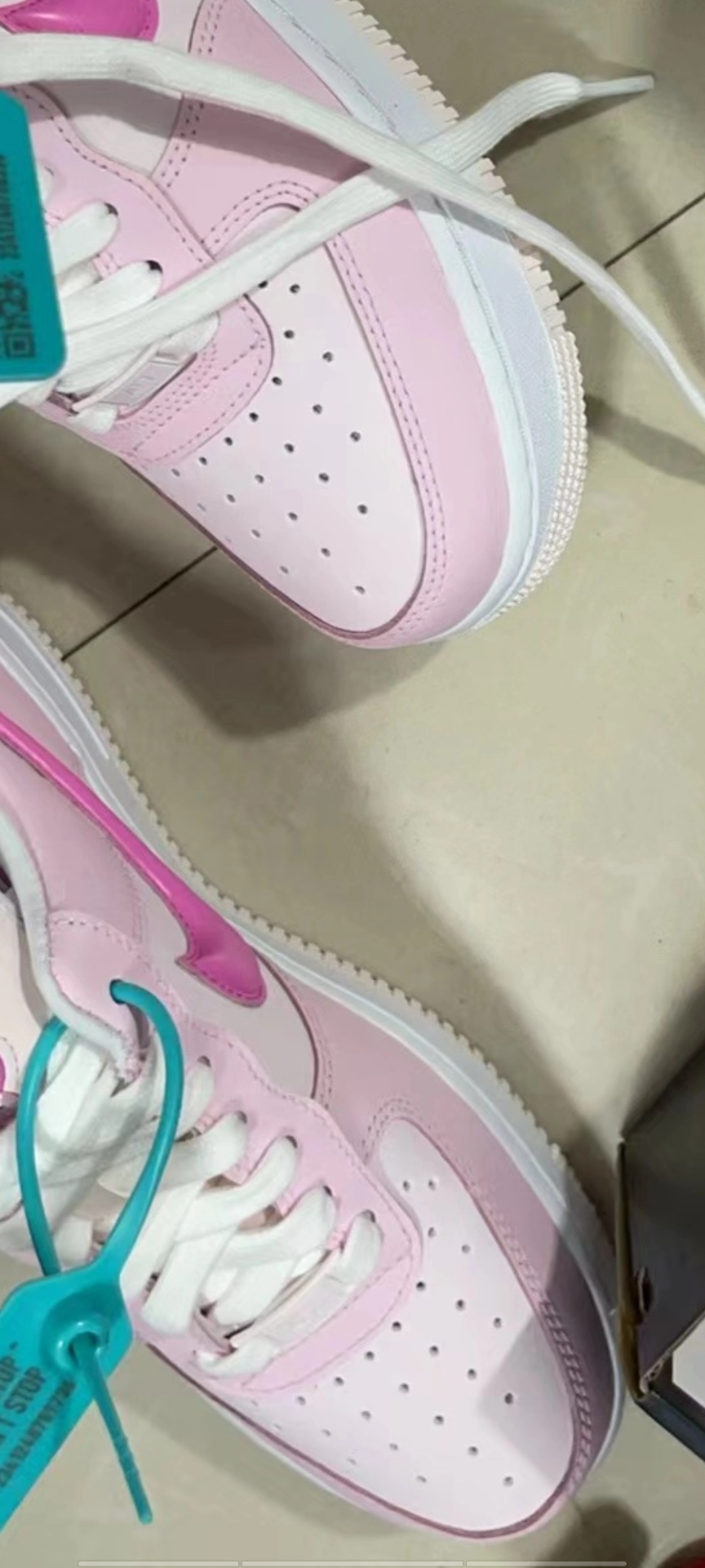 custom review-Nike Air FORCE 1 Low Топ Скейтборд Кроссовки Женские Белые Розовые