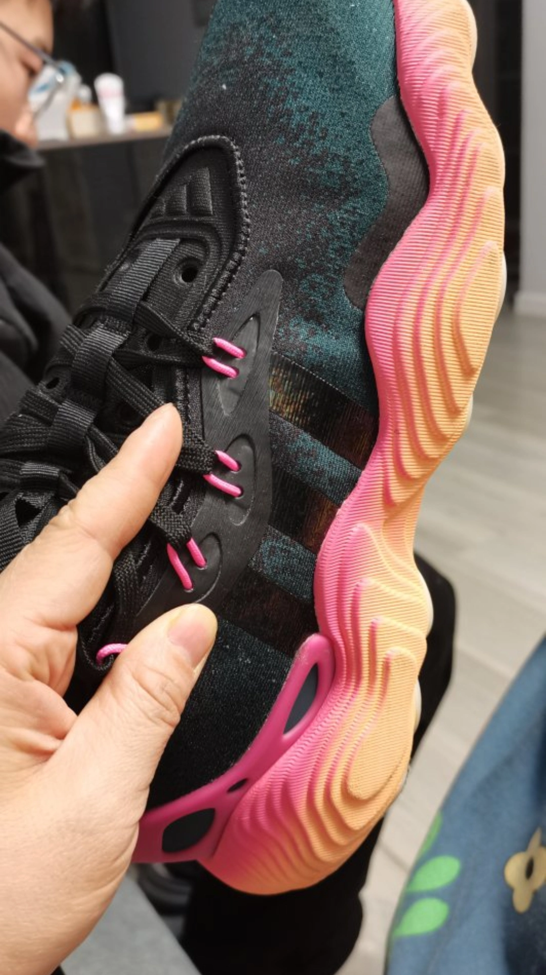 custom review-Adidas Trae Young 3,0 TRAE YOUNG 3 Low Топ Баскетбольные кроссовки Унисекс Розовый Черный