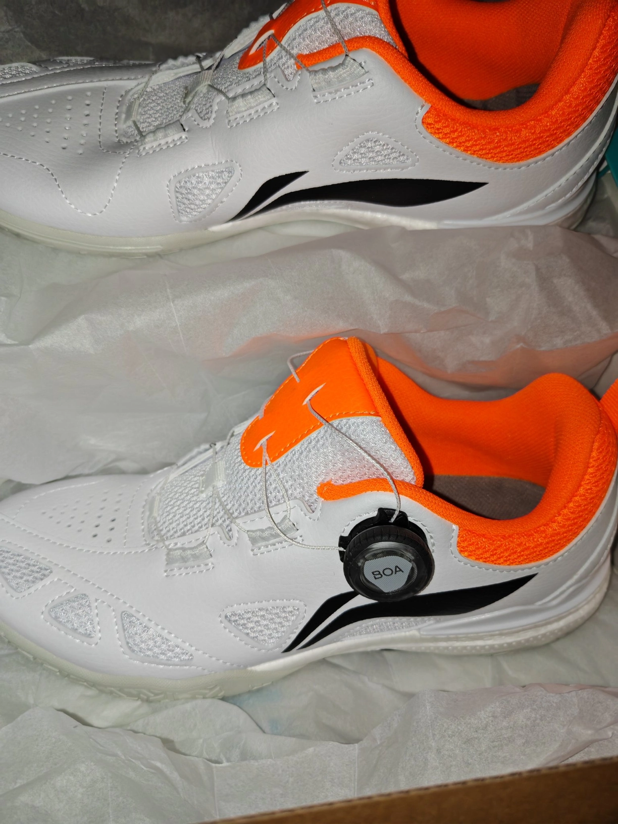 custom review-Лайнер Mage Pe Амортизация Низкий Топ Обувь для настольного тенниса Унисекс Белый Оранжевый