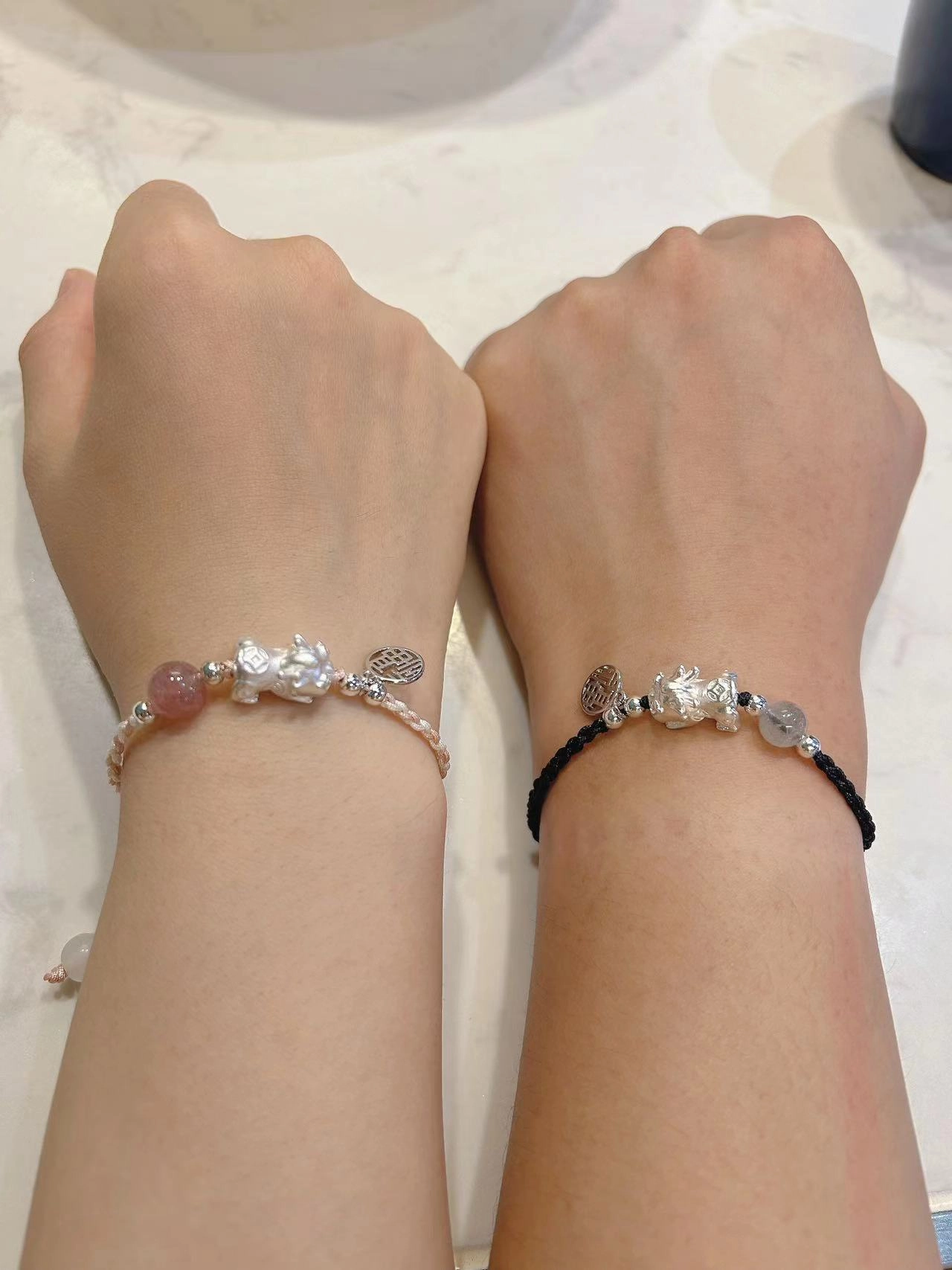 情侣要有的小貔貅情侣手链