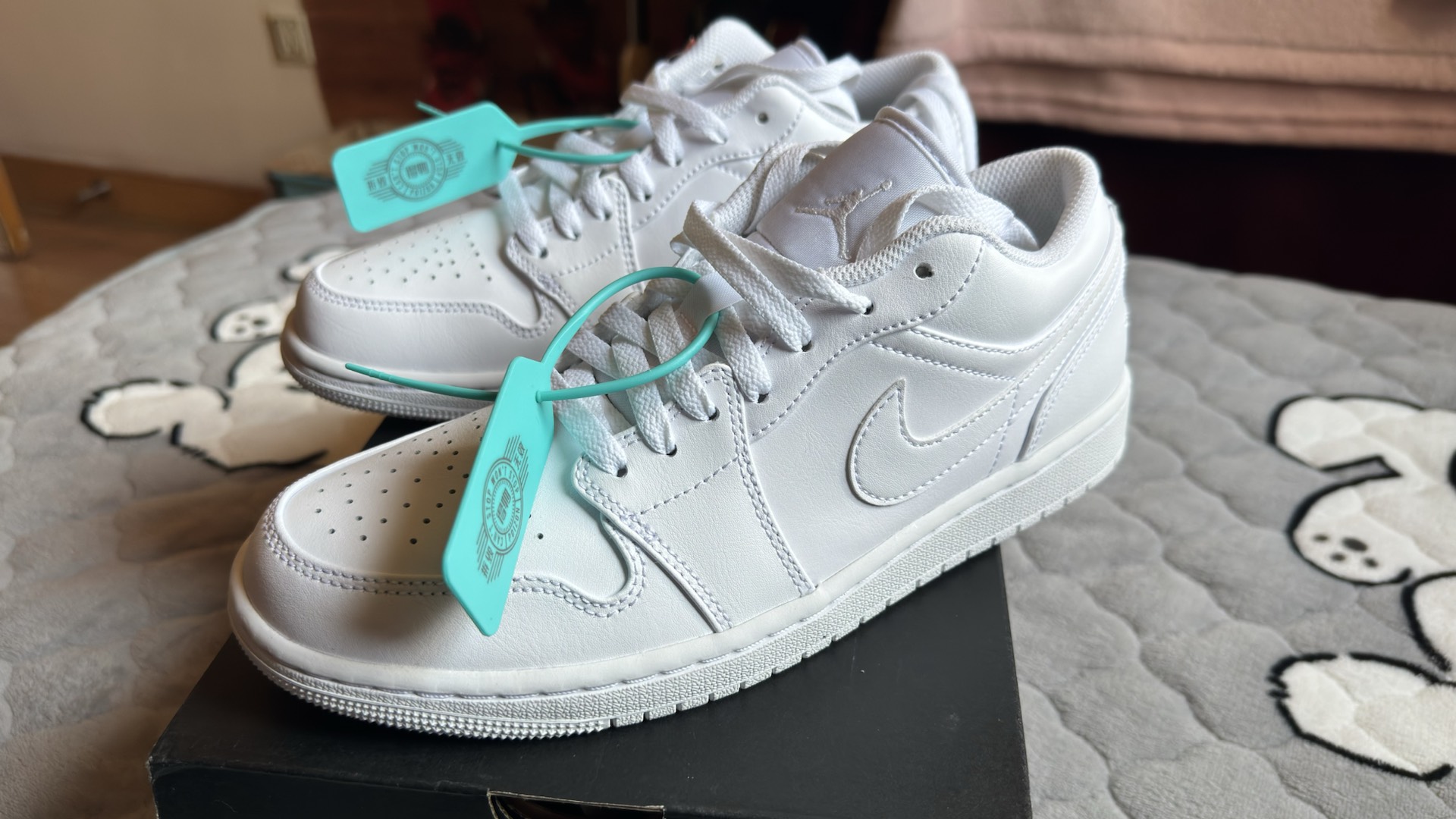 custom review-Jordan Air Jordan 1 Low Топ Винтажные Баскетбольные Кроссовки Мужские Белые