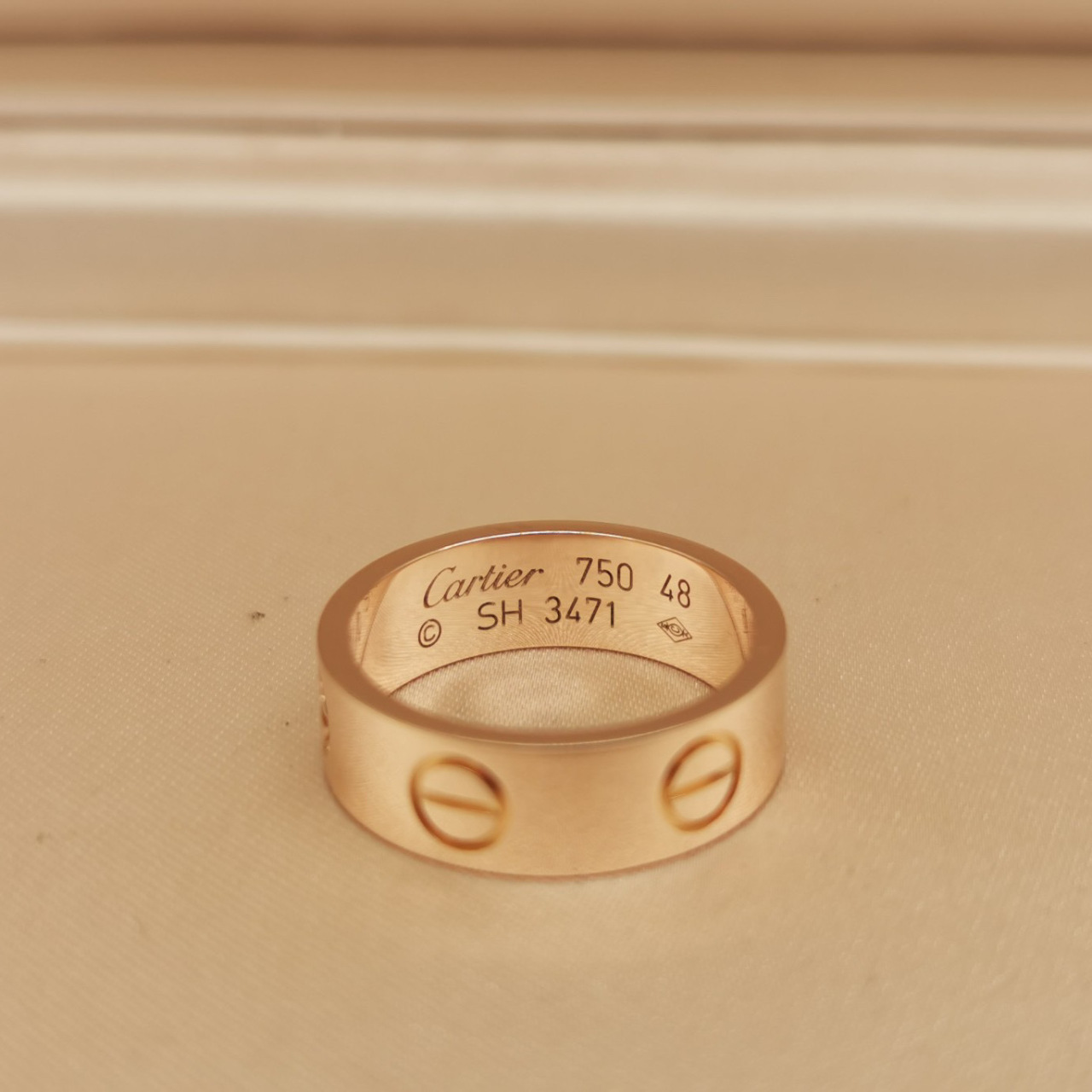 cartier/卡地亚 love系列 18k玫瑰金 戒指