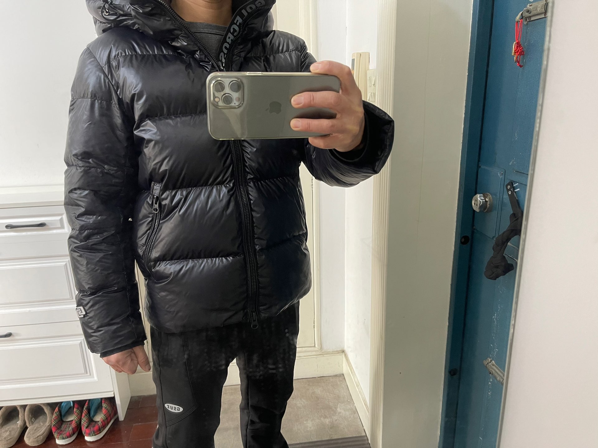 custom review-GOLFCROSS Черный Унисекс Пуховики