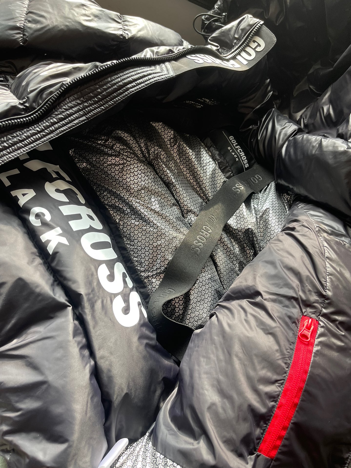 custom review-GOLFCROSS Черный Унисекс Пуховики