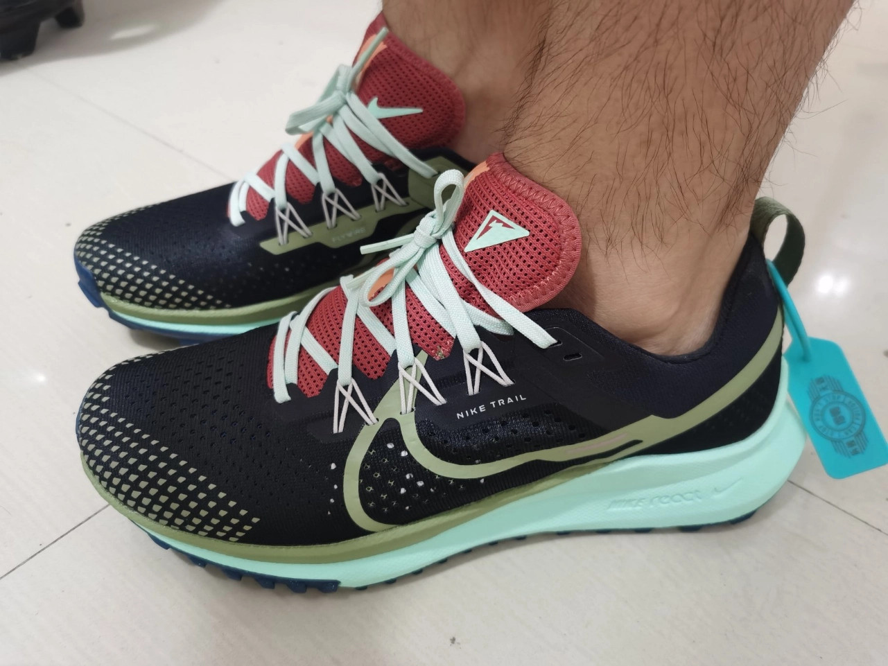 custom review-Nike Pegasus Trail 4 Амортизация Легкий Низкий Топ Trail Беговые кроссовки Мужской Черный Синий