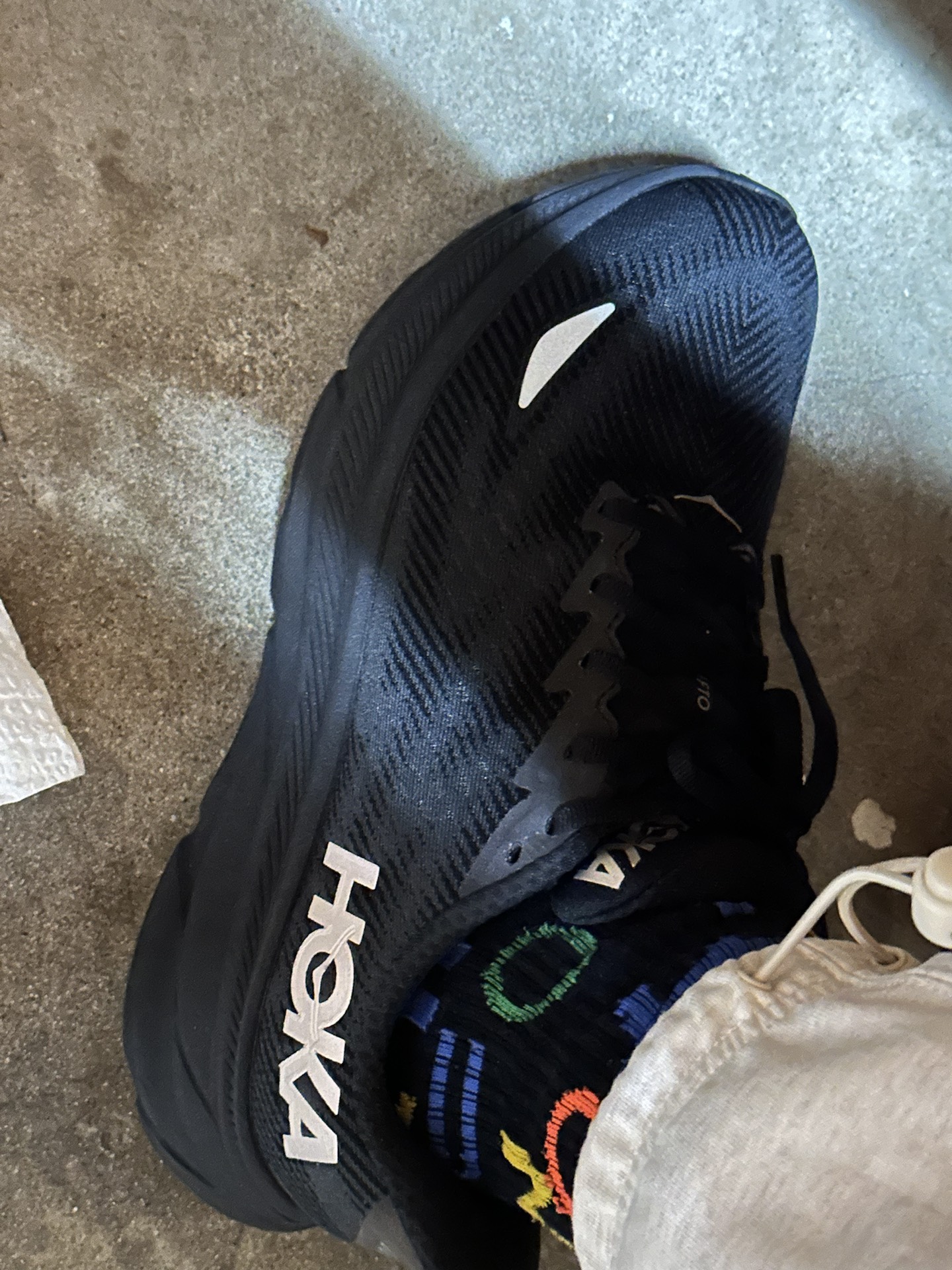 custom review-HOKA ONE ONE Clifton 9 Износостойкий и Водонепроницаемый Низкий Топ Беговые кроссовки Мужской Черный