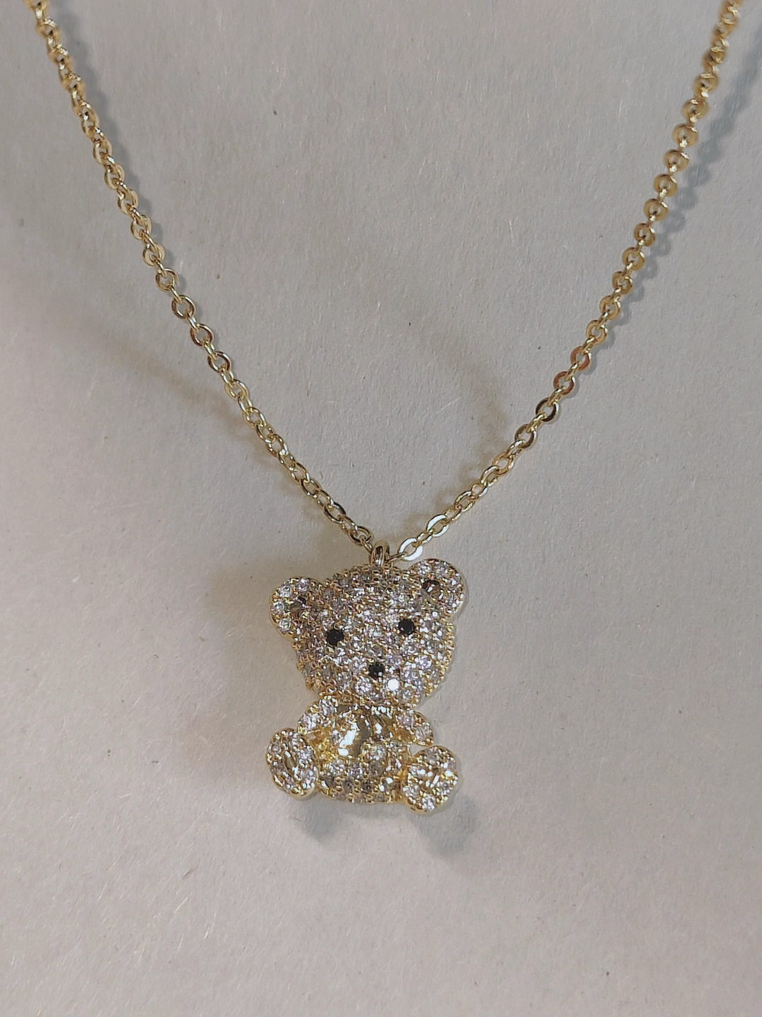 闪亮亮小熊项链