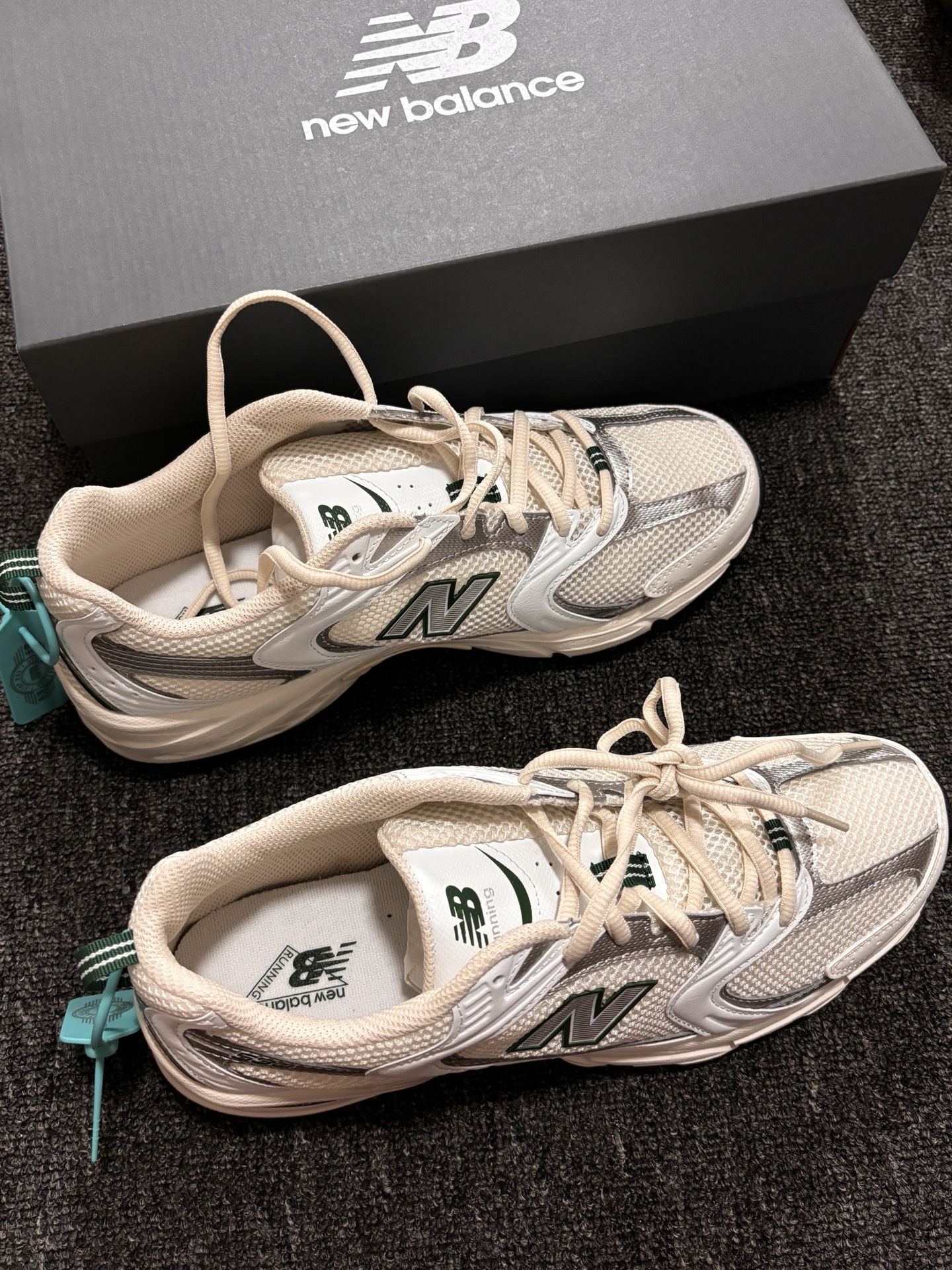 custom review-New Balance NB 530 Износостойкий Дышащий Низкий Топ Повседневная Городская Коммутация Беговые кроссовки Унисекс Белый