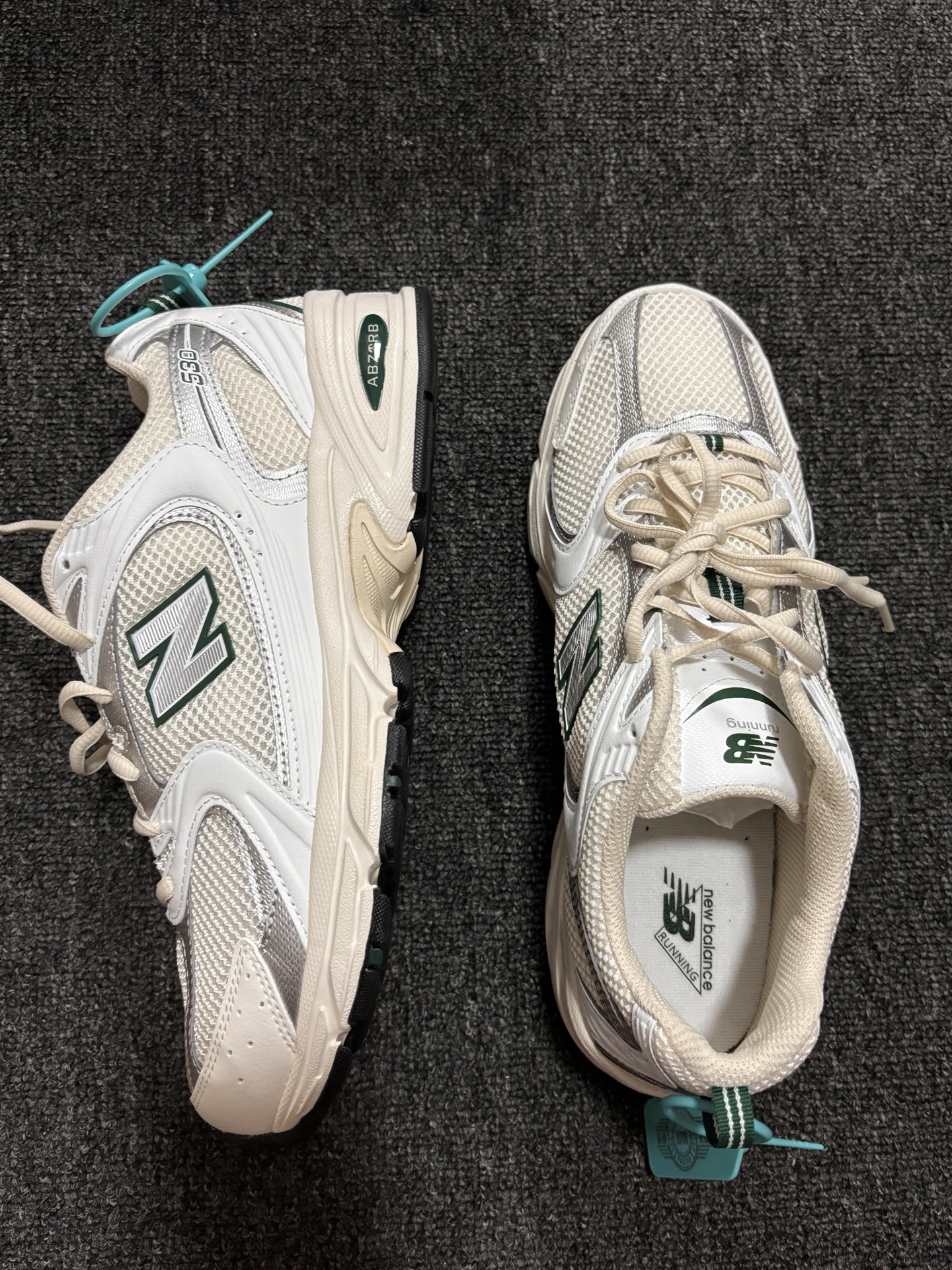 custom review-New Balance NB 530 Износостойкий Дышащий Низкий Топ Повседневная Городская Коммутация Беговые кроссовки Унисекс Белый