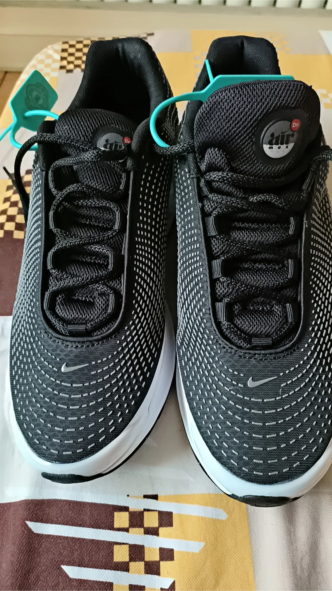 custom review-Nike Air Max Dn Устойчивый к истиранию Дышащий Низкий Топ Casual Мужской Черный Белый