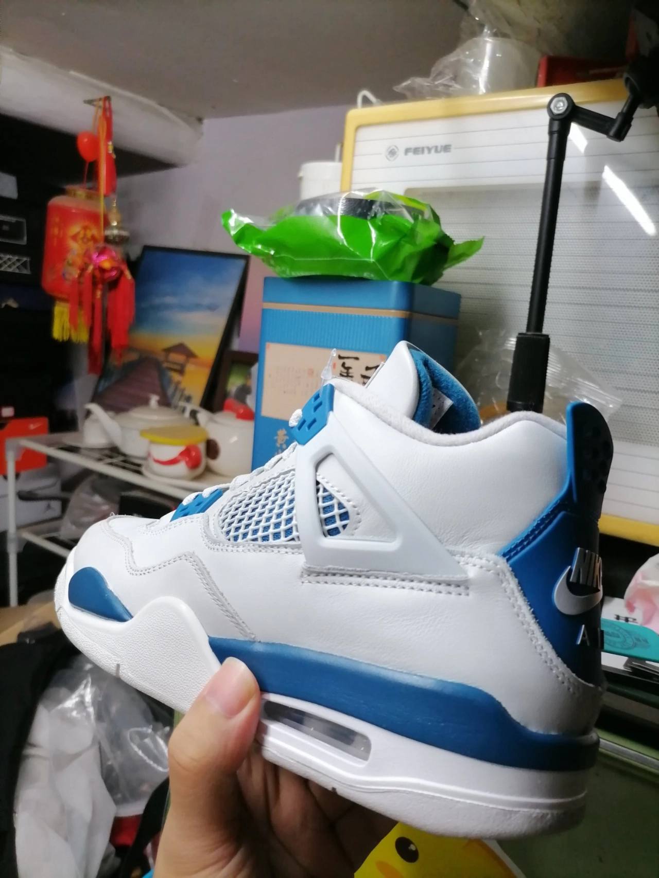 custom review-Jordan 4 Retro Military Blue 2024 GS