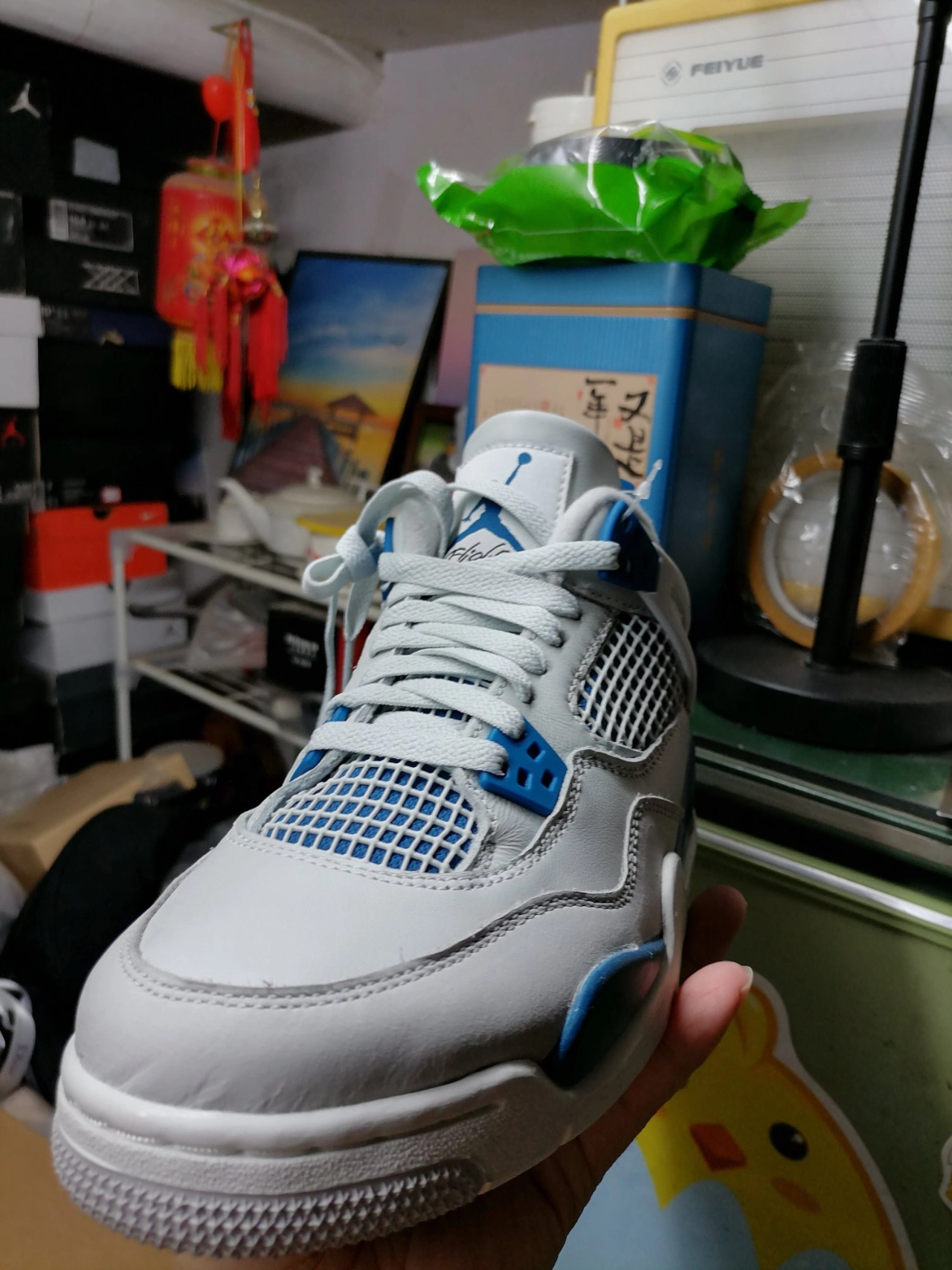custom review-Jordan 4 Retro Military Blue 2024 GS
