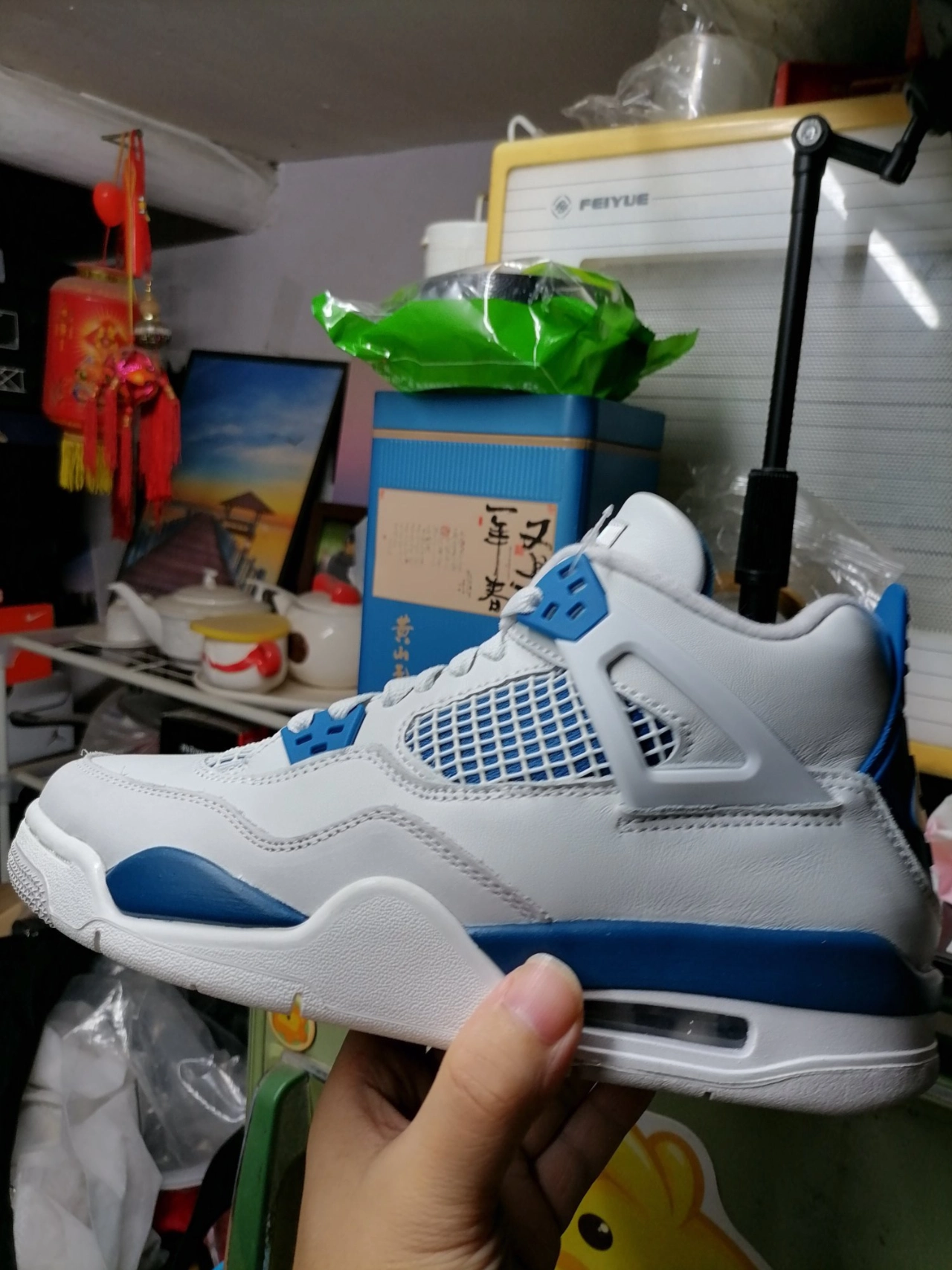 custom review-Jordan 4 Retro Military Blue 2024 GS
