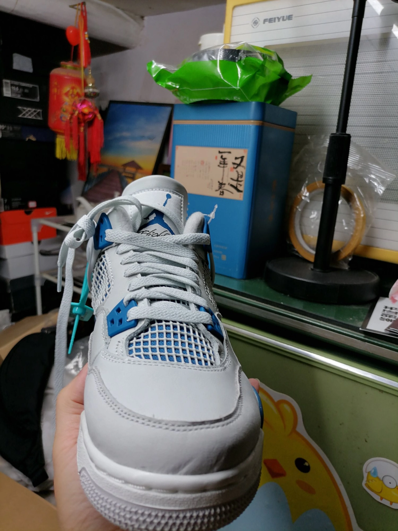 custom review-Jordan 4 Retro Military Blue 2024 GS