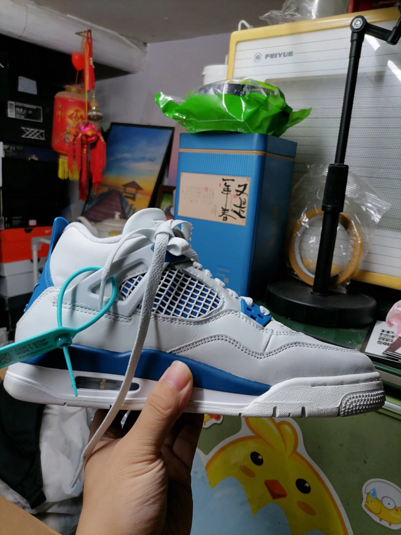custom review-Jordan 4 Retro Military Blue 2024 GS