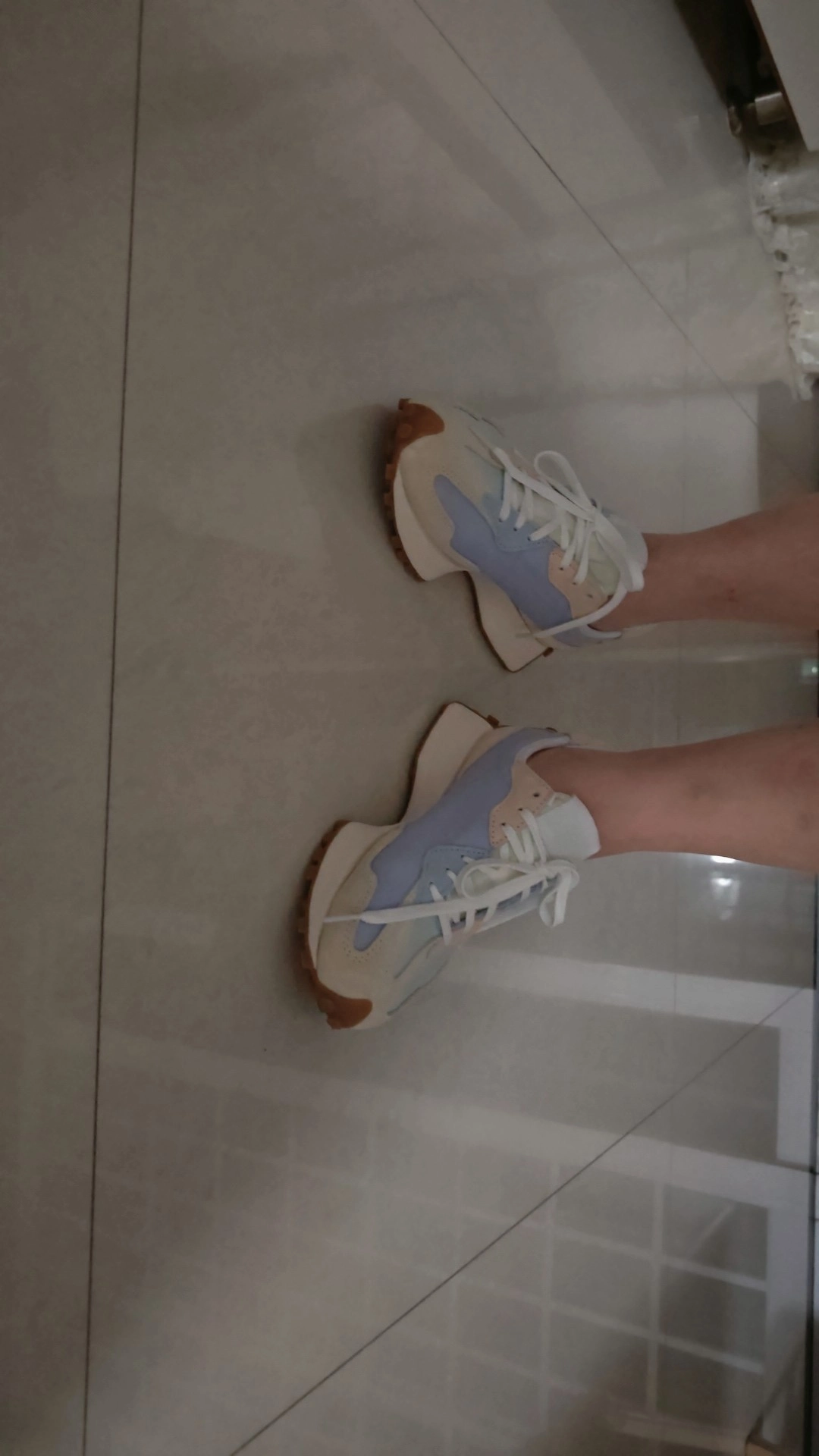 custom review-New Balance NB 327 Low Топ Повседневные Беговые Кроссовки Женские Синие Зеленые