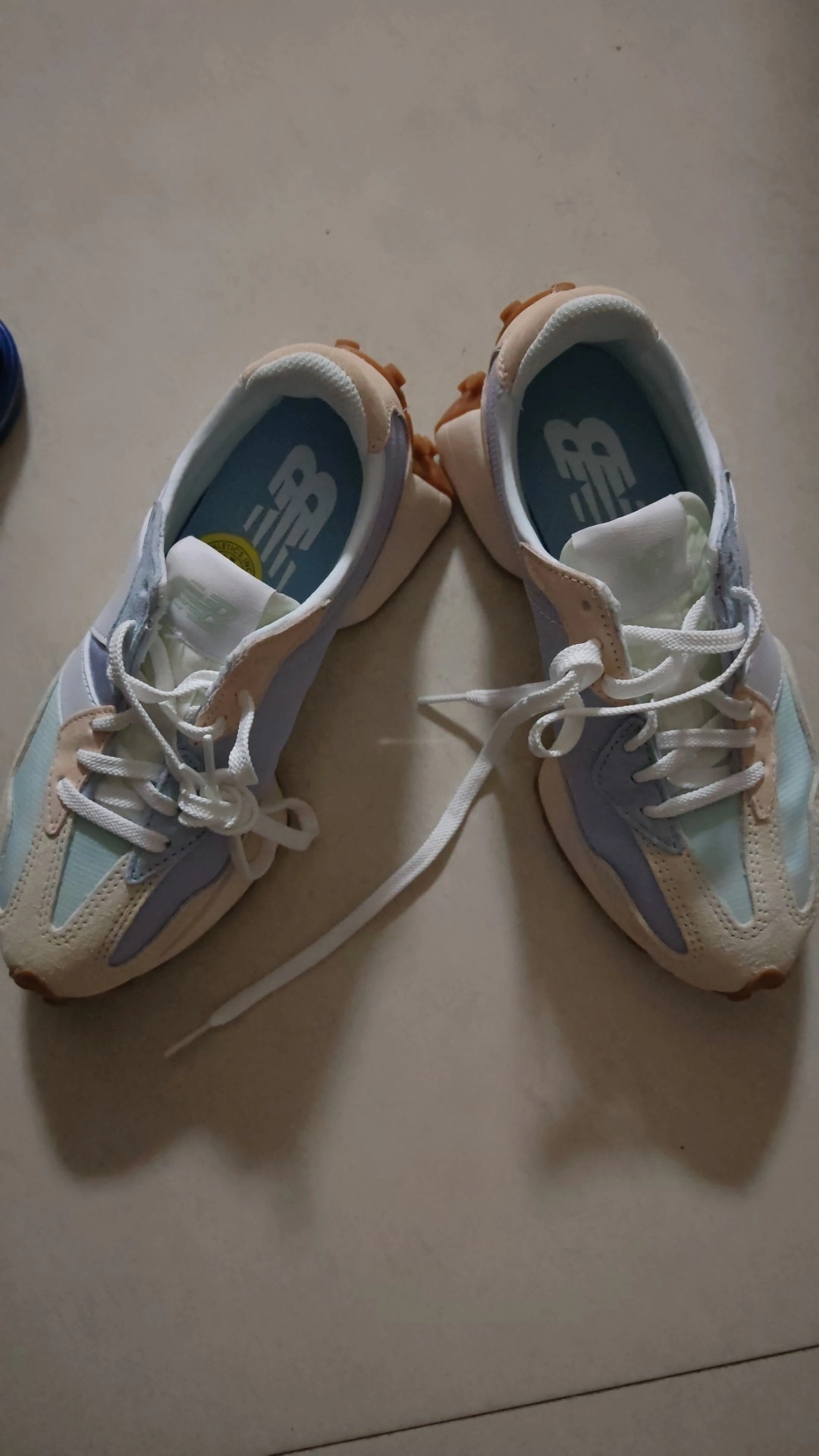 custom review-New Balance NB 327 Low Топ Повседневные Беговые Кроссовки Женские Синие Зеленые