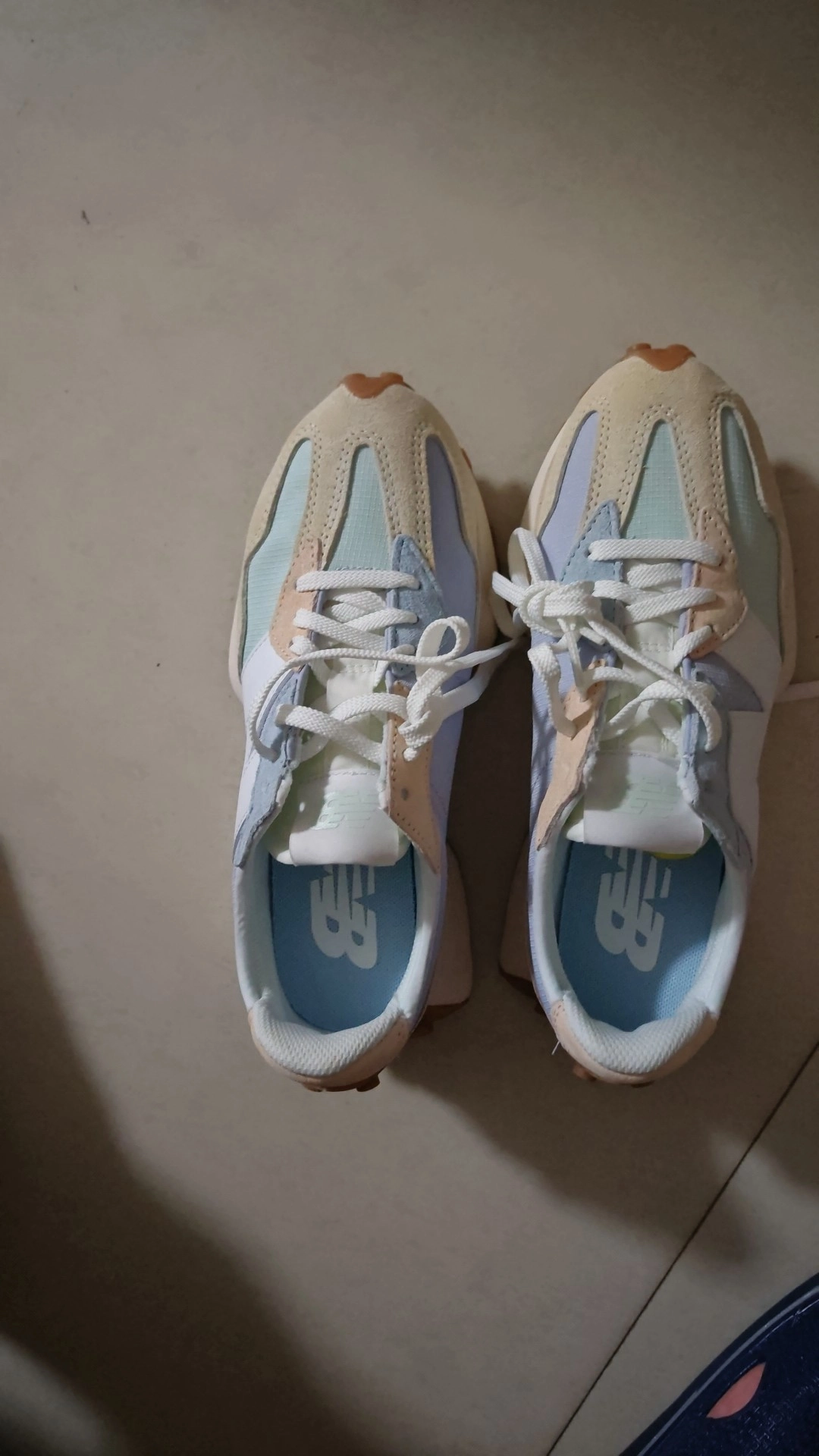 custom review-New Balance NB 327 Low Топ Повседневные Беговые Кроссовки Женские Синие Зеленые