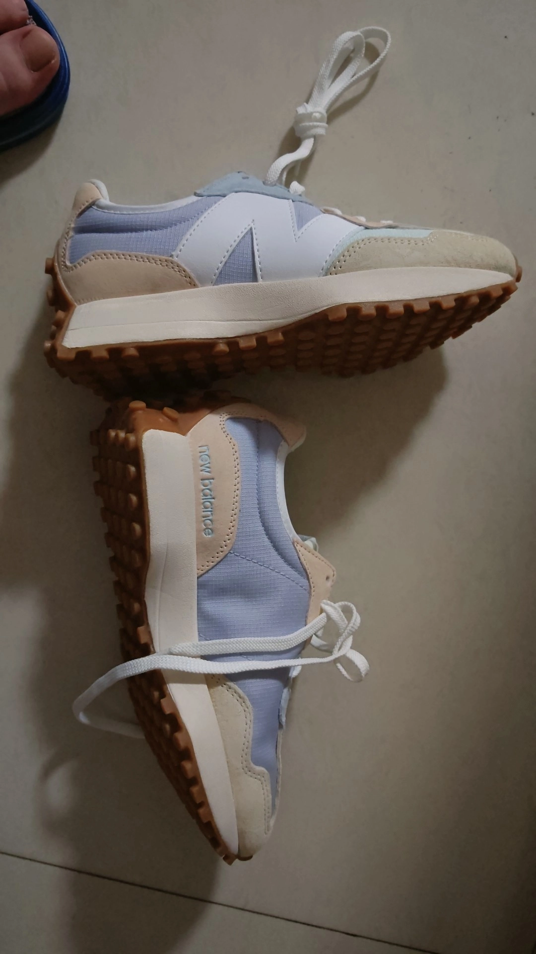 custom review-New Balance NB 327 Low Топ Повседневные Беговые Кроссовки Женские Синие Зеленые