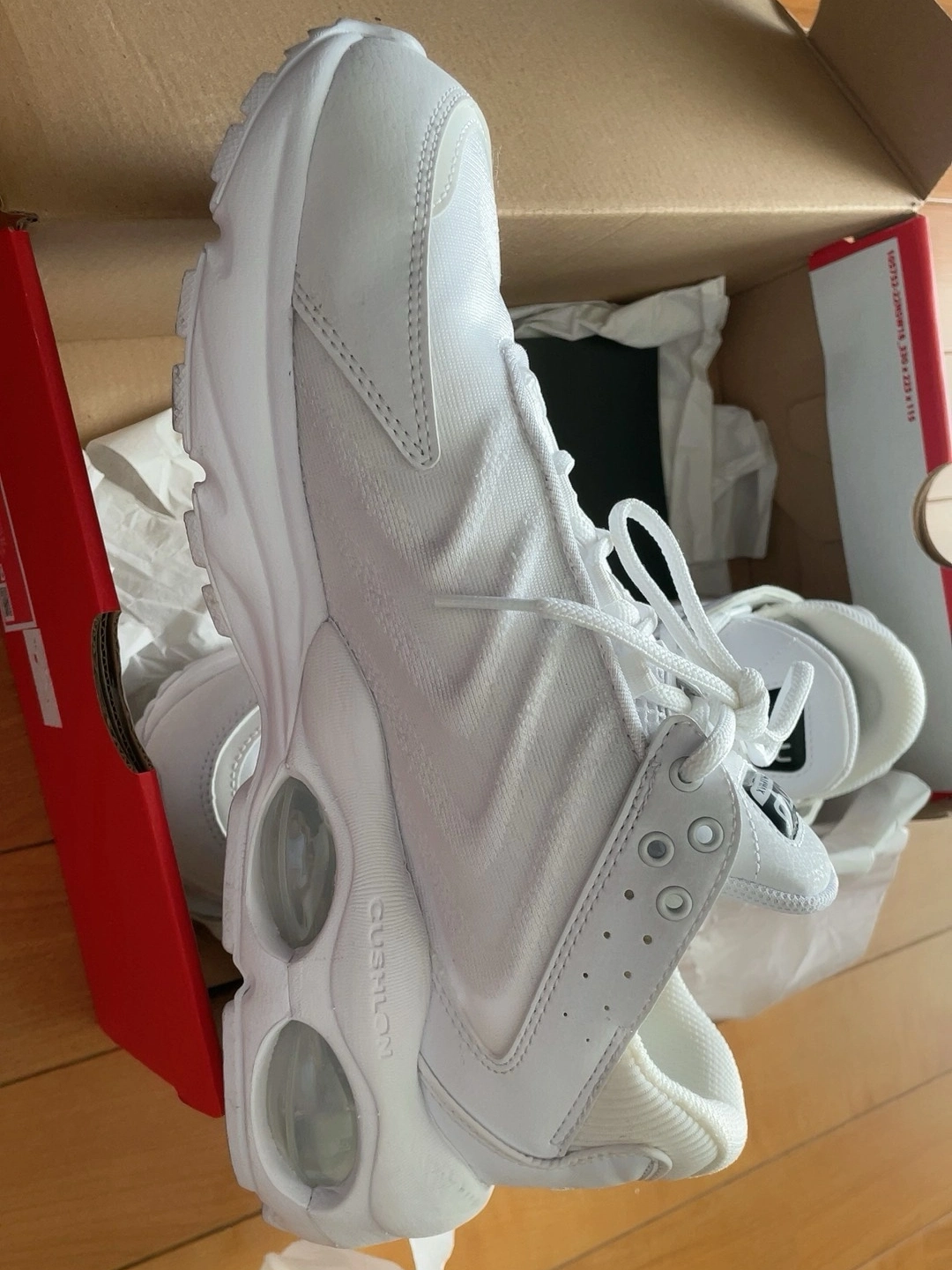 custom review-Nike Air Max TW 'Triple White' Низкий Топ Casual Мужской Белый