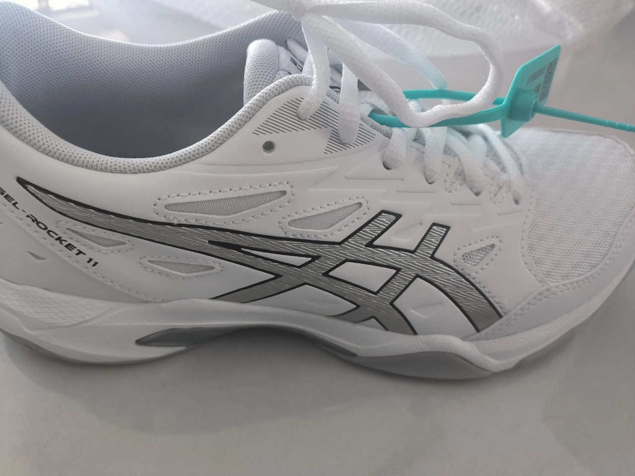 custom review-ASICS Гель Ракета 11 Low Топ Бадминтон Обувь Женская Белая