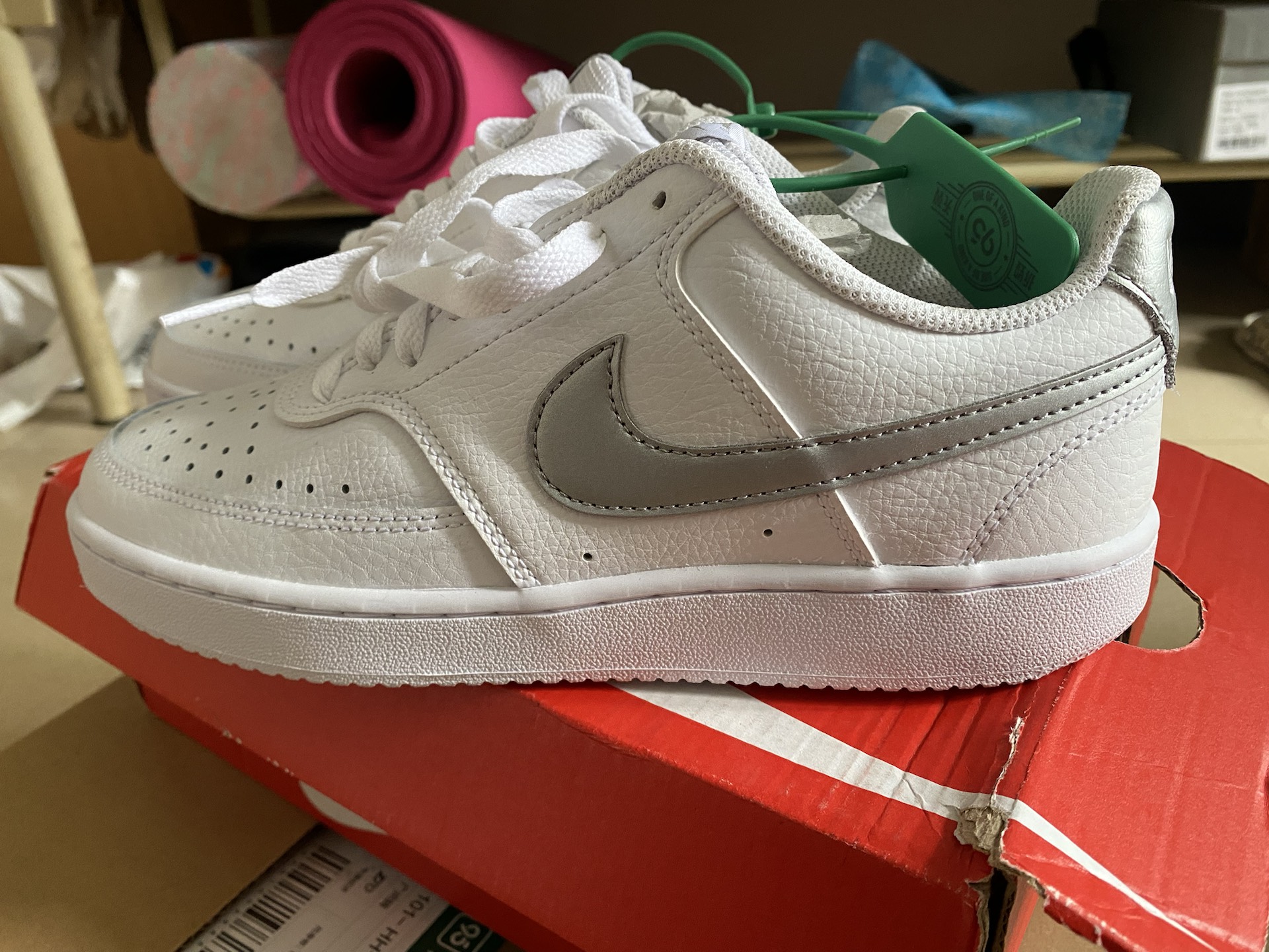 nike court vision low白灰款