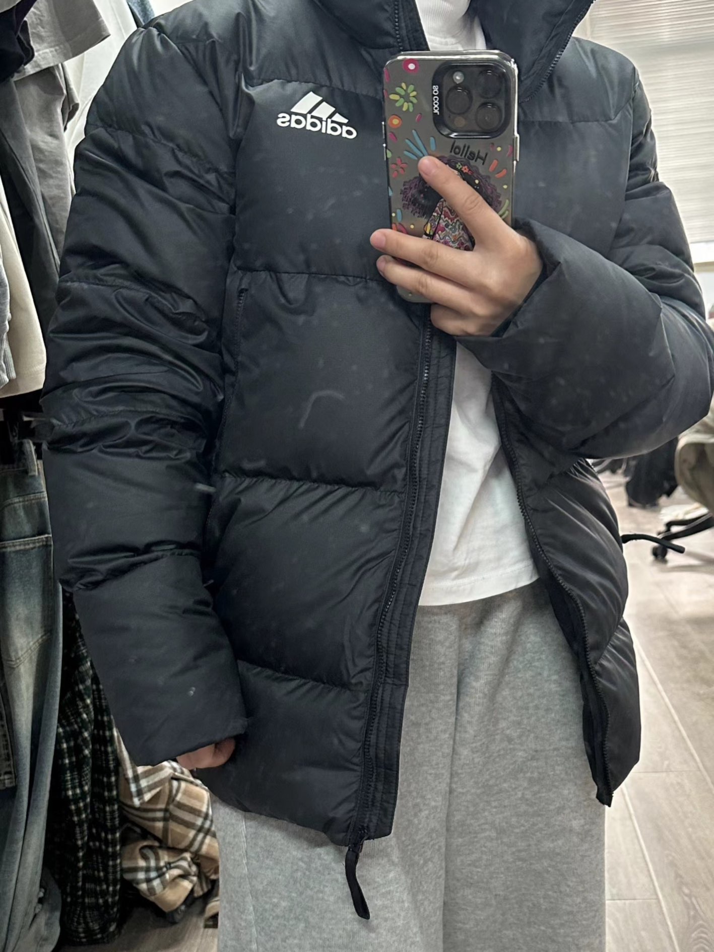 custom review-Adidas BAFFLE DOWN Куртка Зимняя Мужская Черная