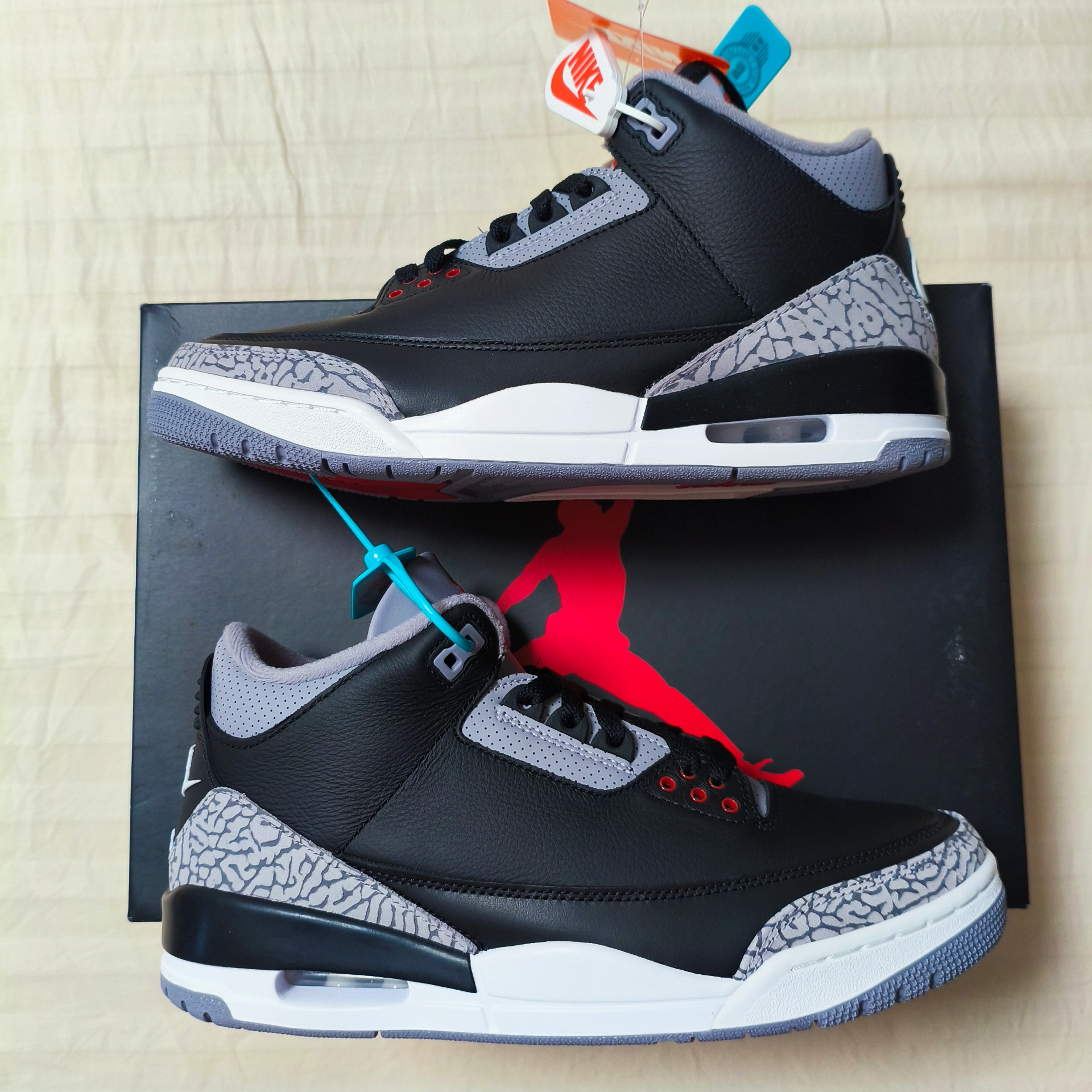 custom review-Jordan 3 Retro Og Black Cement 2024