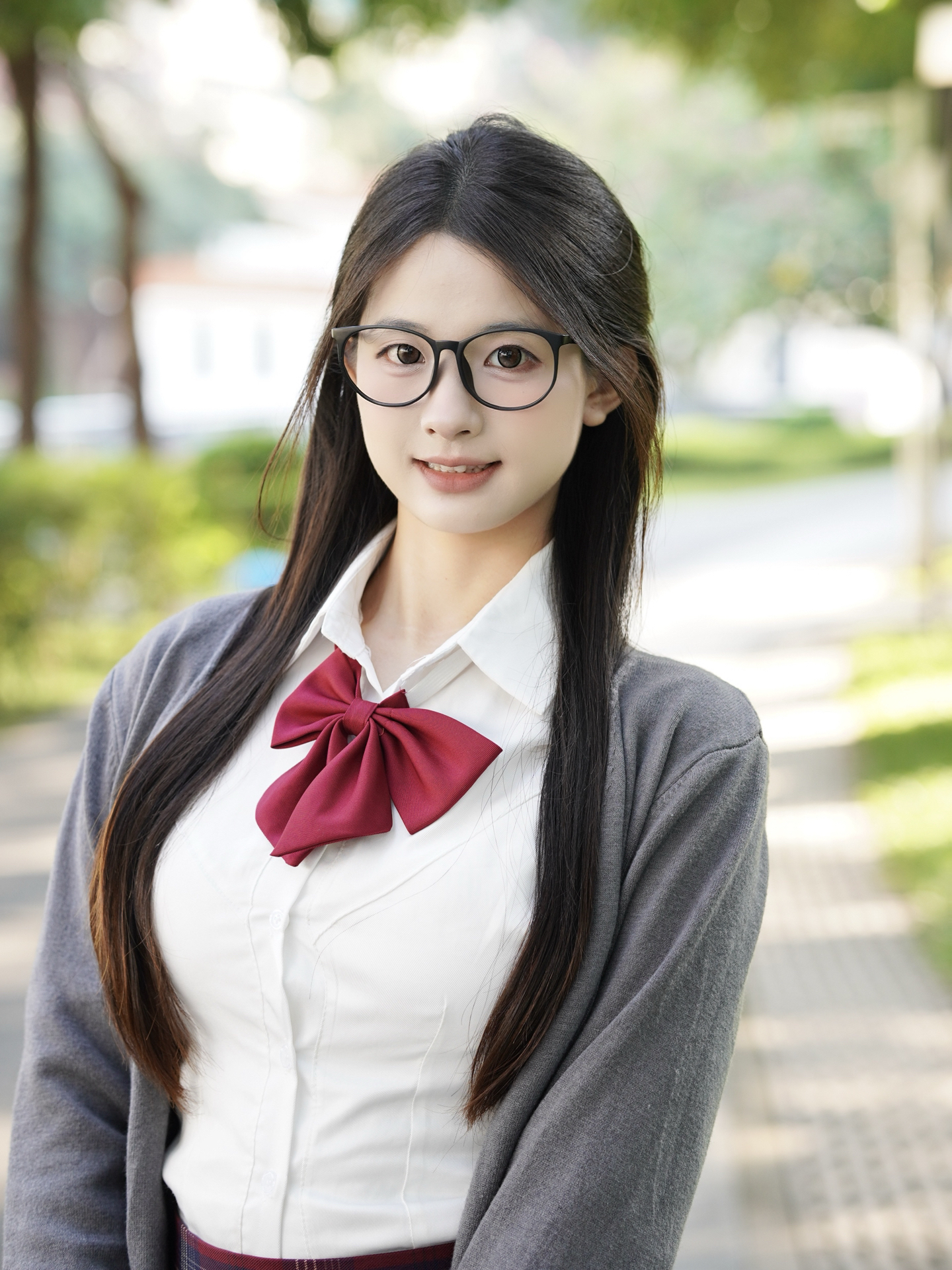 纯欲眼镜jk学妹～爱用的眼霜啊