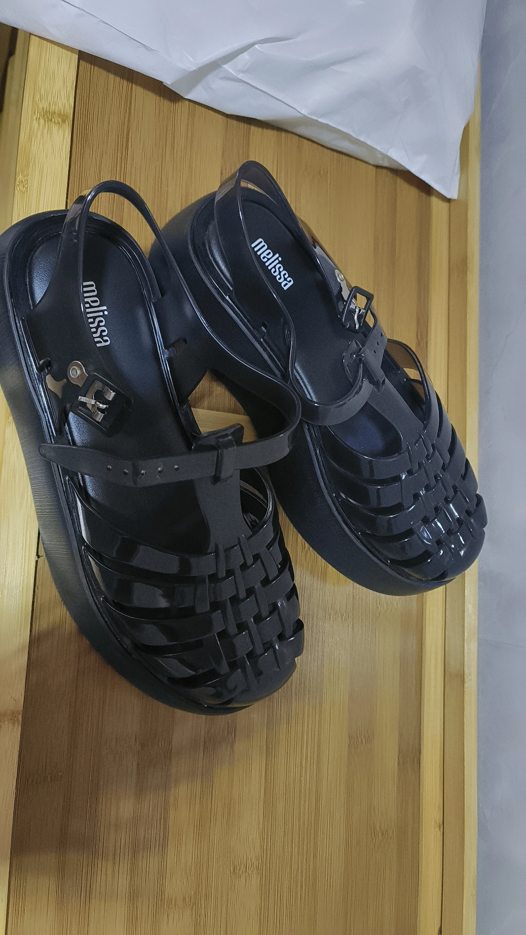 custom review-Сандалии Melissa в римском стиле женские черные