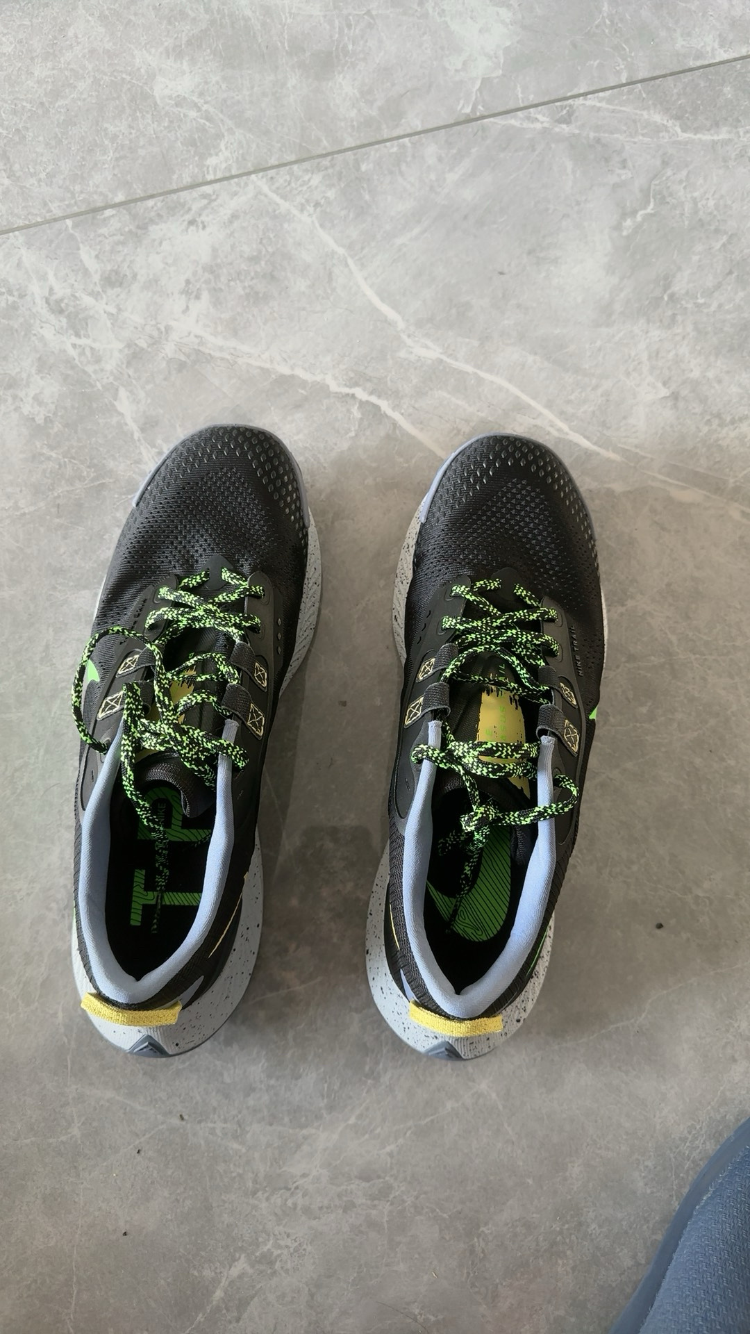 custom review-Nike Pegasus Trail 3 Low Top Trail Беговые кроссовки Мужские Черные Зеленые