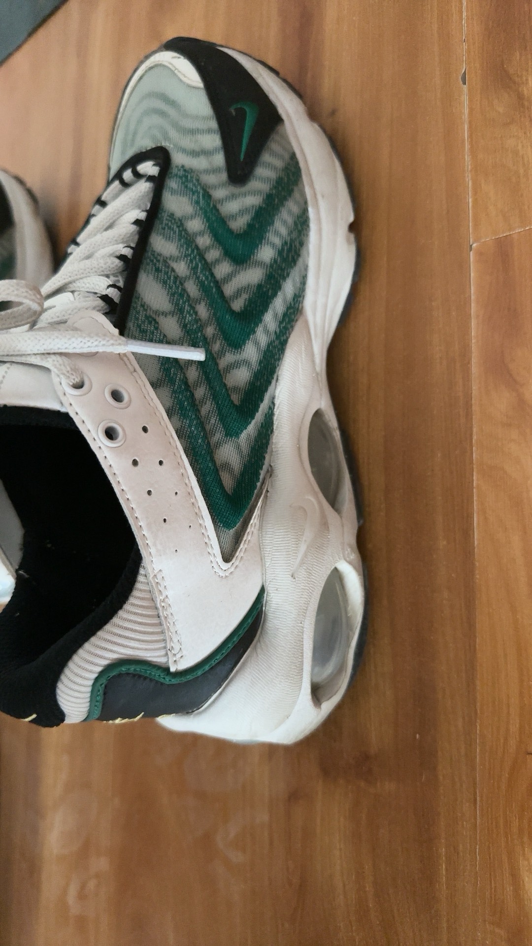 custom review-Nike Air Max TW Low Топ Повседневные Беговые Кроссовки Мужские Черные Белые Зеленые