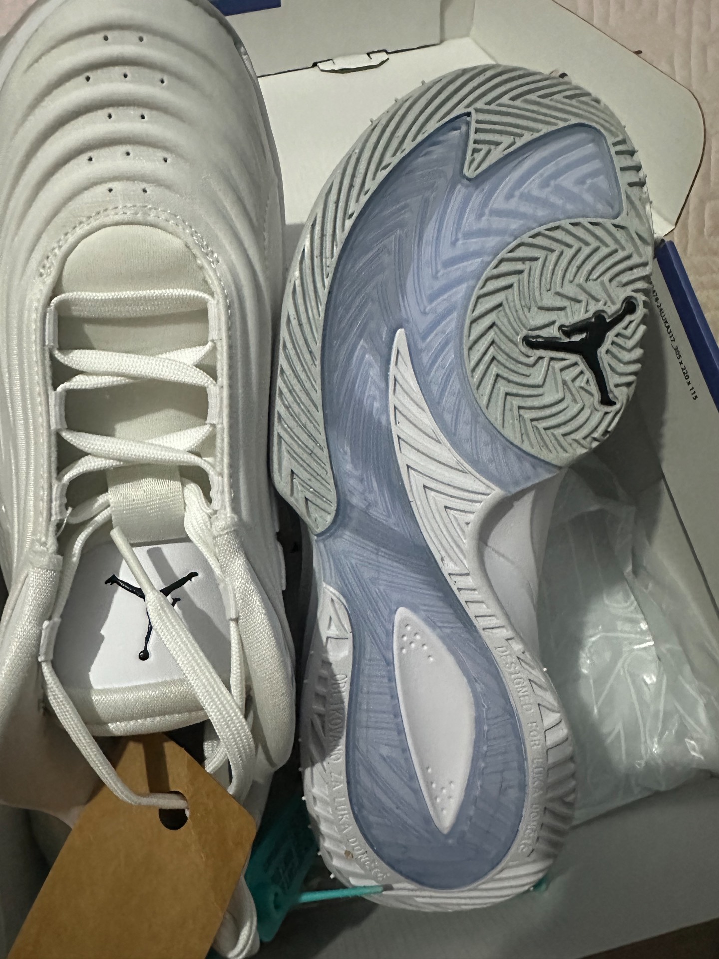 custom review-Джордан Luka 3 Амортизаторы Shock противоскользящие устойчивые к истиранию низкий топ баскетбольных кроссовок мужской белый