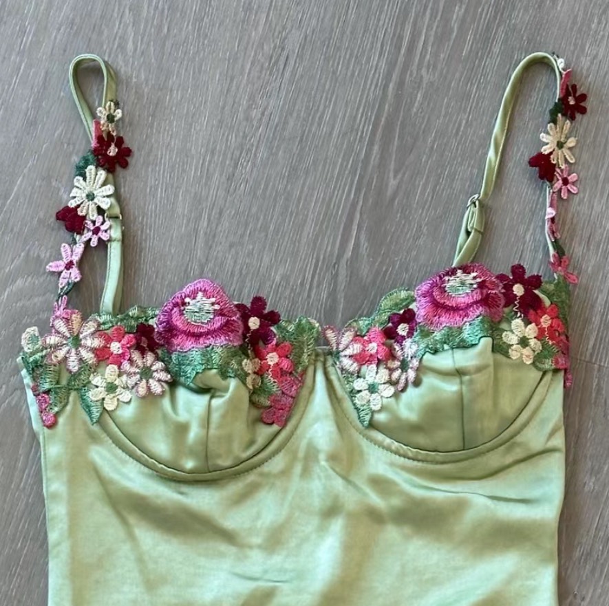 custom review-PRINCESS POLLY KENZIE Мини Платье Slip Платье Женское Авокадо Зеленый