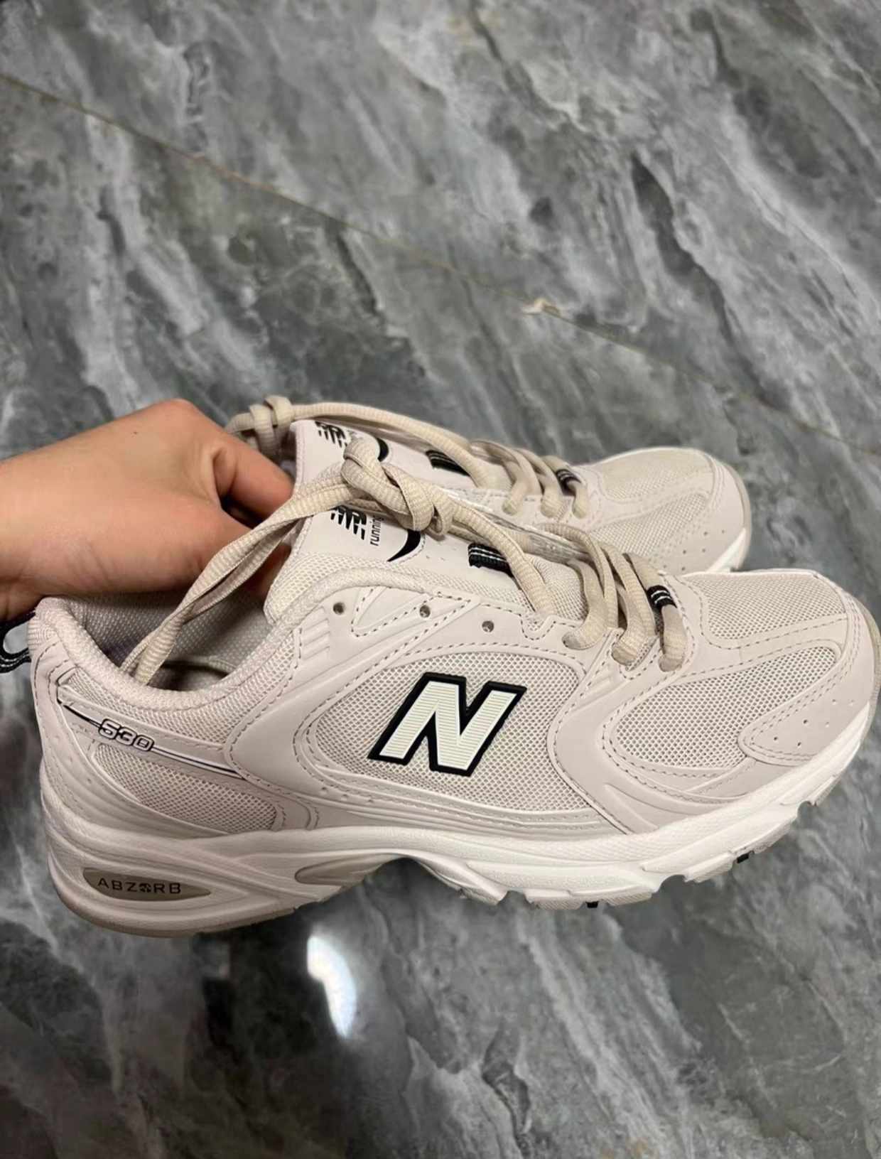 custom review-New Balance 530 'Moonbeam Sea Salt'