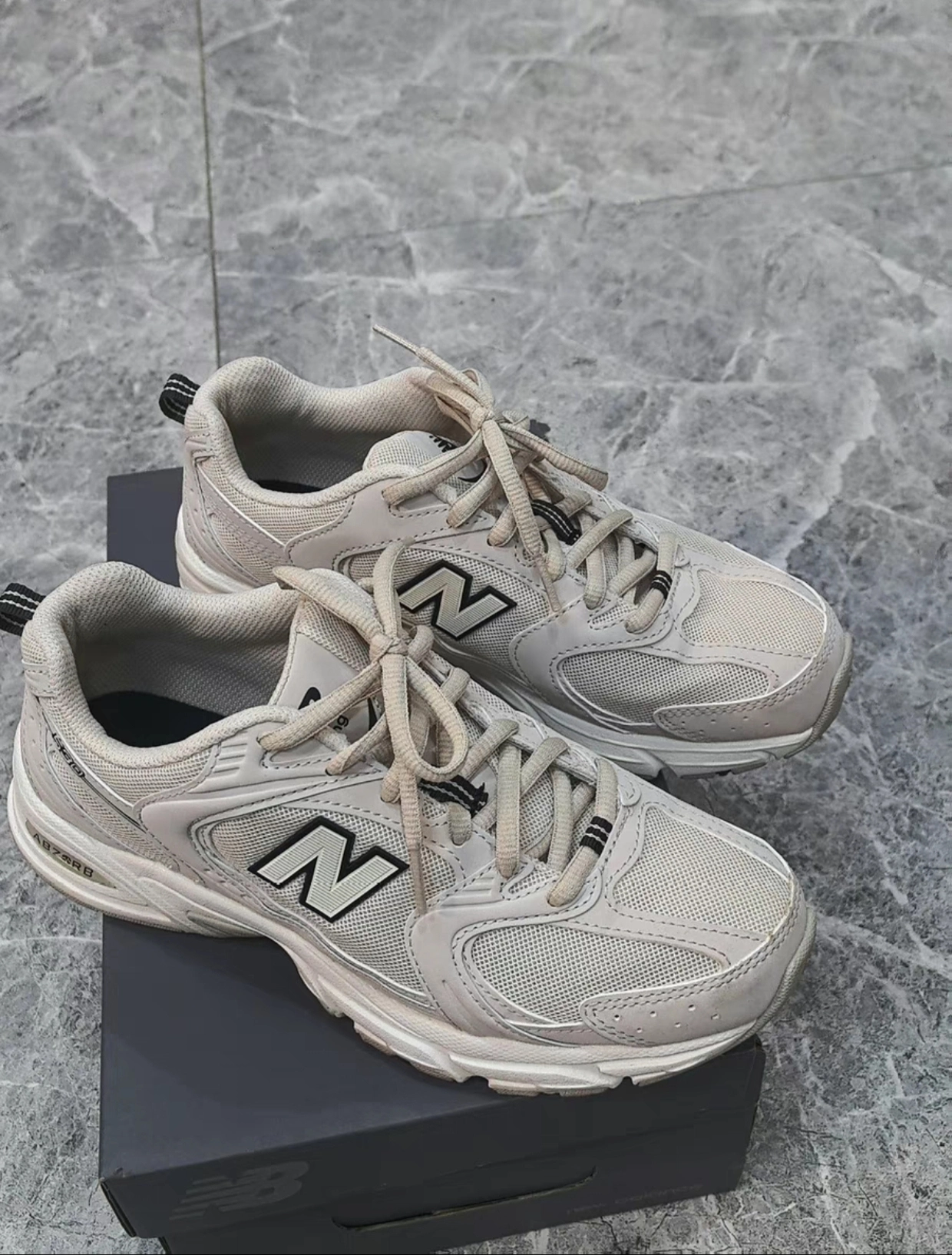 custom review-New Balance 530 'Moonbeam Sea Salt'