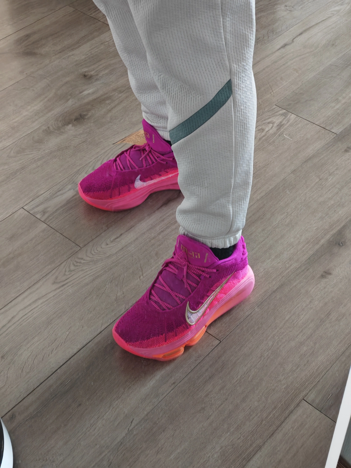 custom review-Nike GT Hustle 3 MID Топ Баскетбольные кроссовки Унисекс Розово-фиолетовый