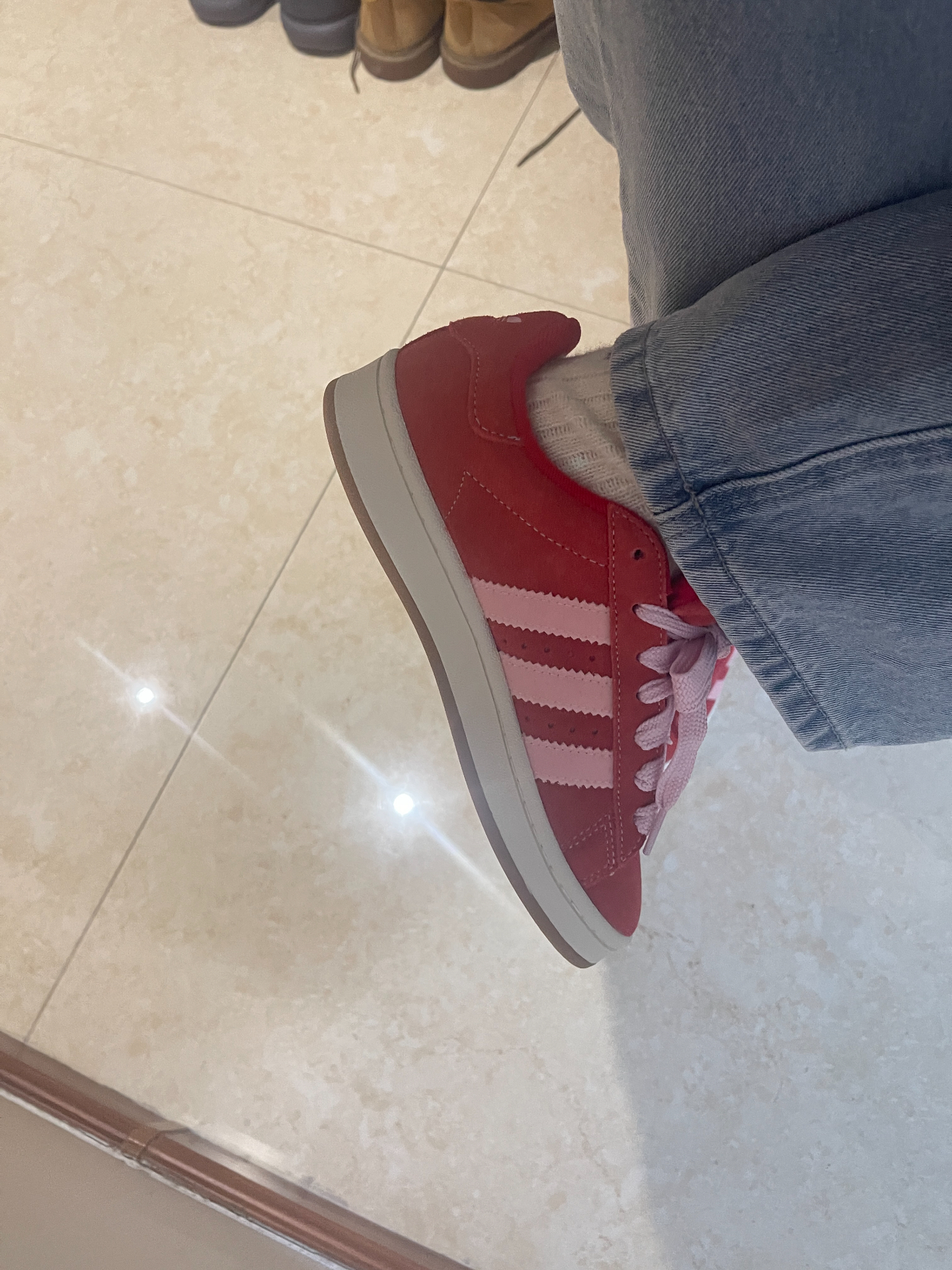 custom review-Adidas Campus 00s 'Red Pink White'