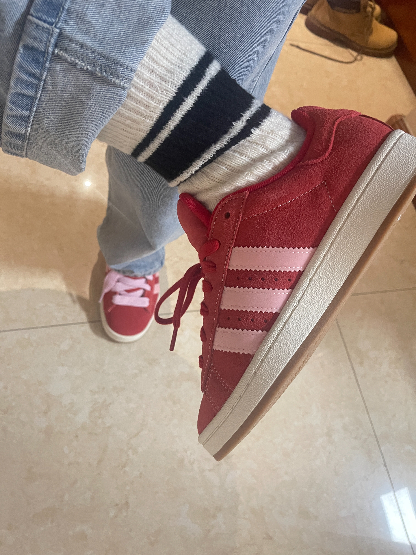 custom review-Adidas Campus 00s 'Red Pink White'