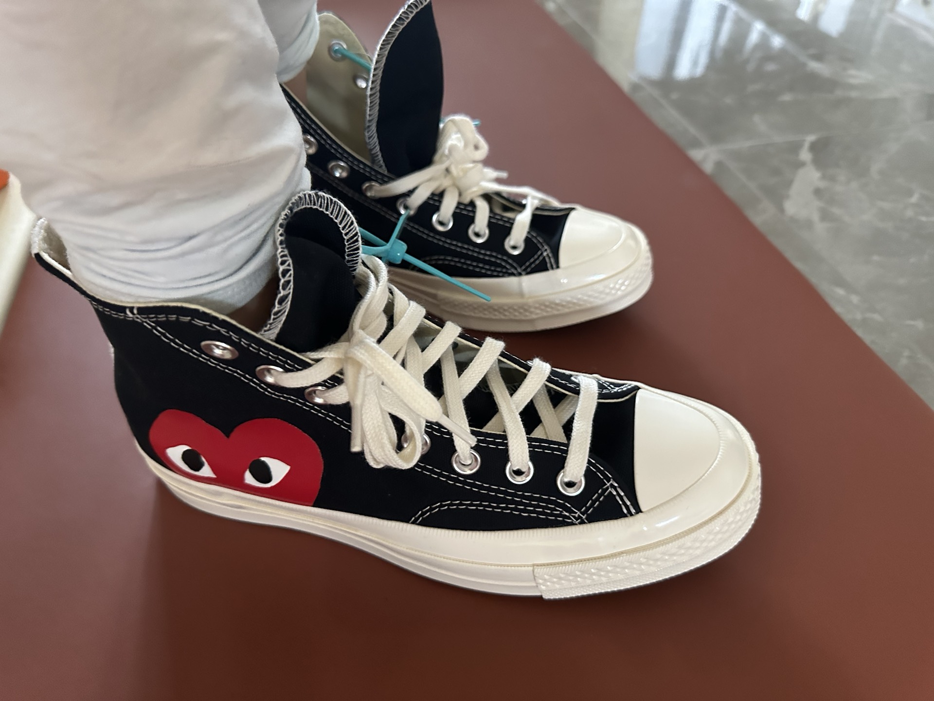 custom review-CDG x Converse Chuck Taylor All Star 70 Hi Устойчивые к истиранию высокие кеды унисекс черные