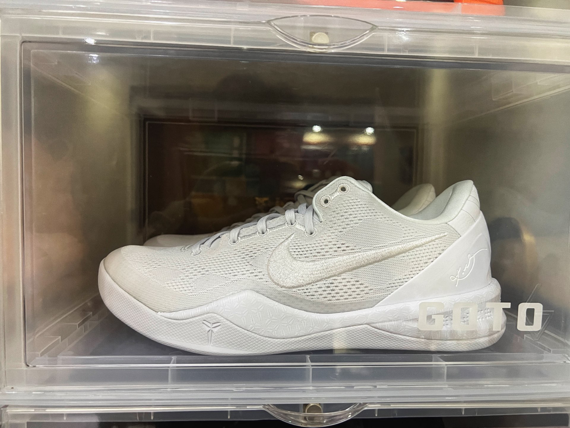 custom review-Nike Kobe 8 Low Топ Баскетбольные кроссовки Унисекс Белый