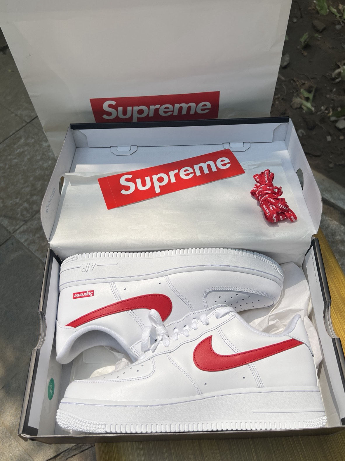 ❤️‍🔥supreme x nike af1上海限定款拿下!
