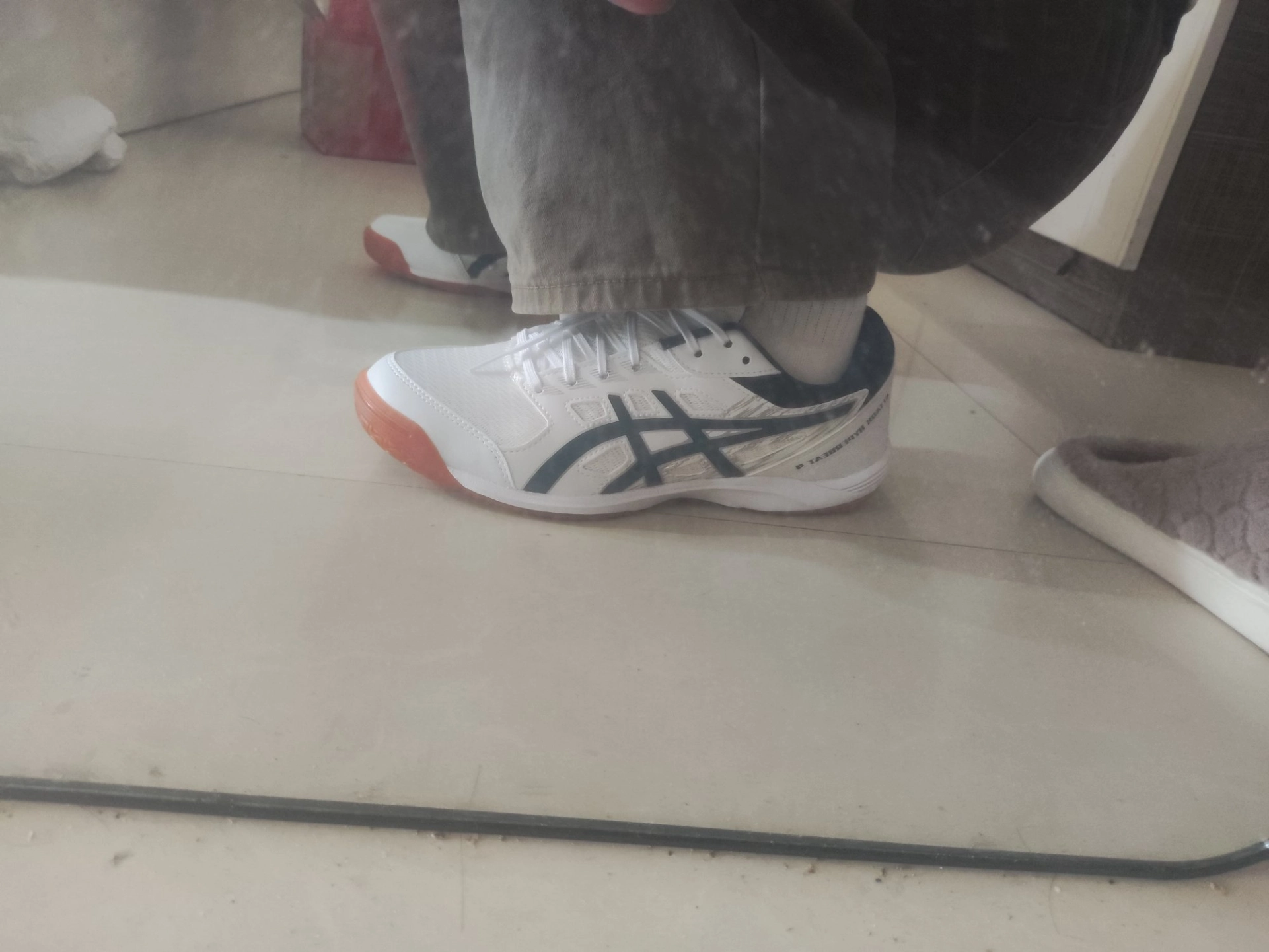 custom review-Asics Attack Hyperbeat 4 Low Топ Кроссовки для тренировок Унисекс Белый Синий