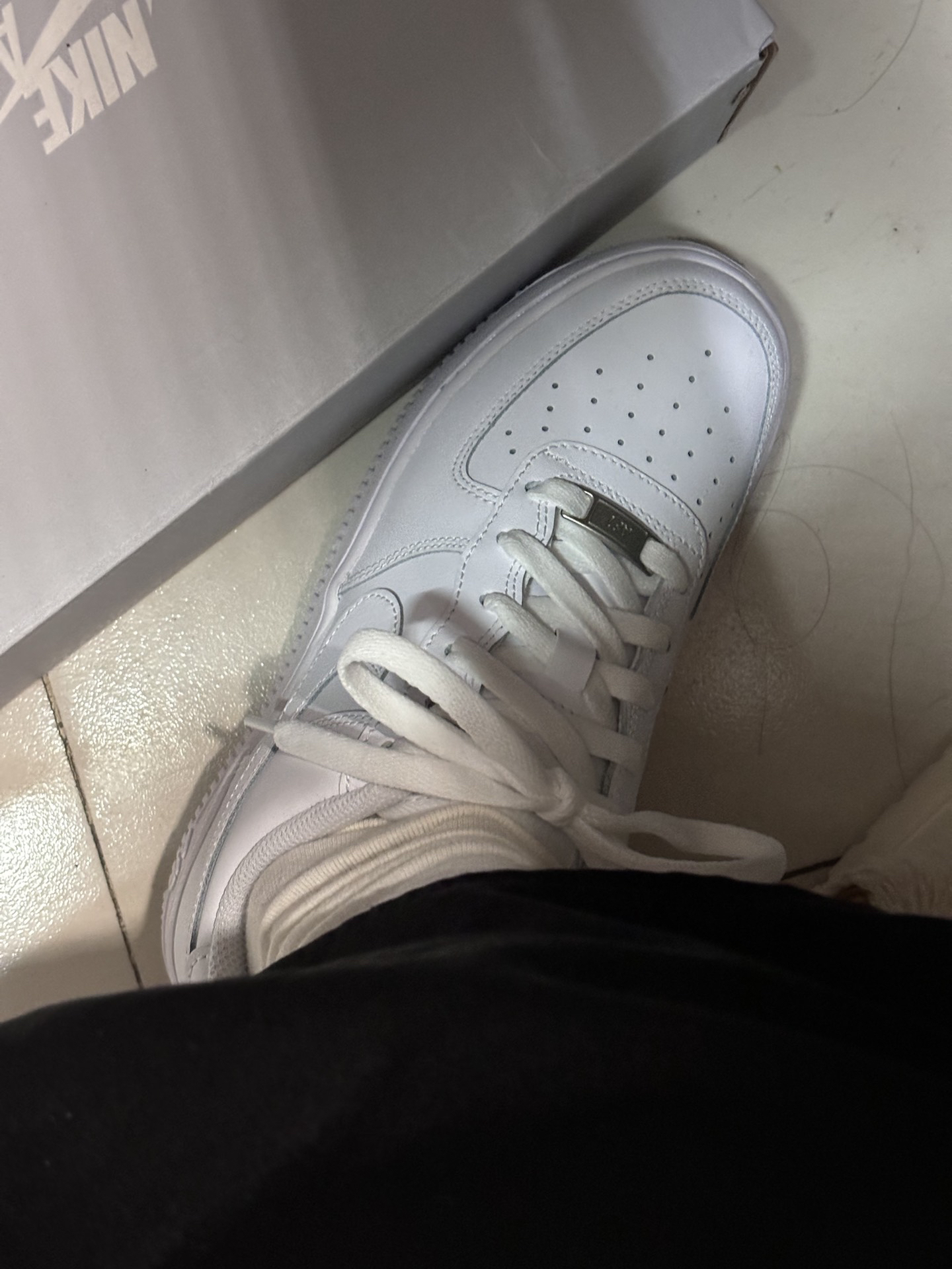 custom review-Nike Air Force 1 Low Топ Детские Скейтбординги Белый Подростки