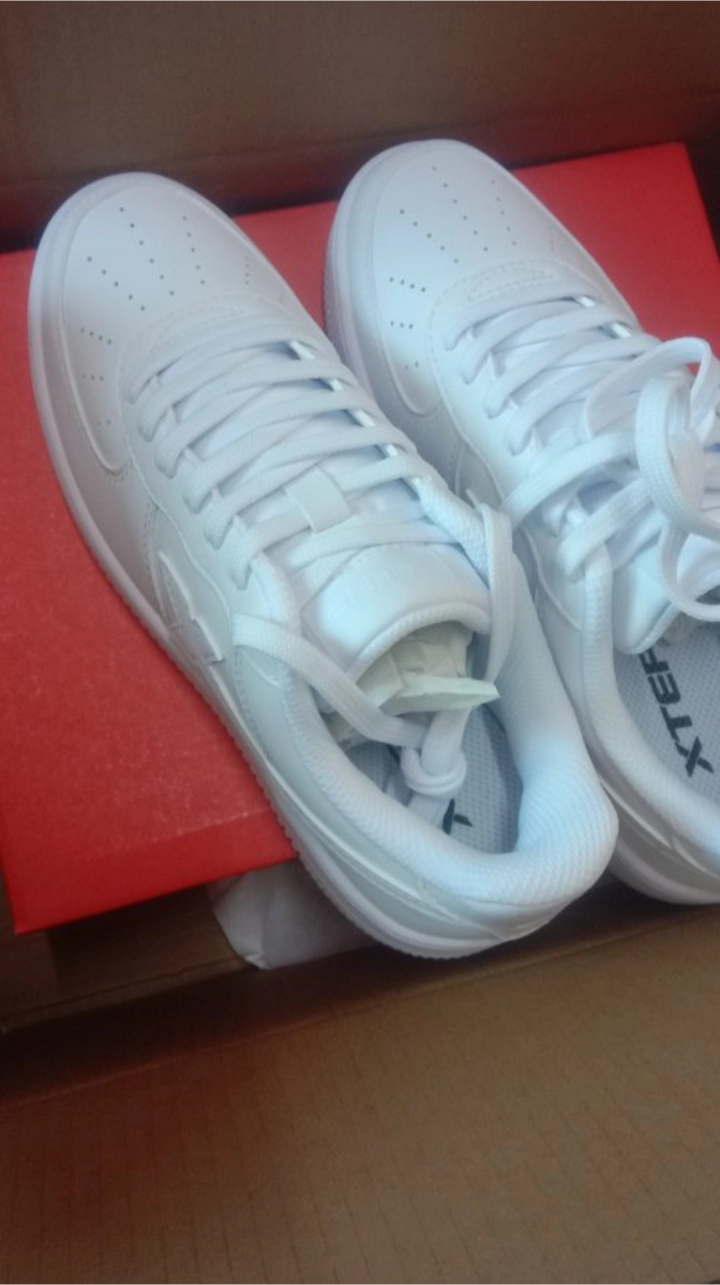 custom review-XTEP Slip-resistant Abrasion-resistant Low-top Скейтборд Кроссовки Женские Белые